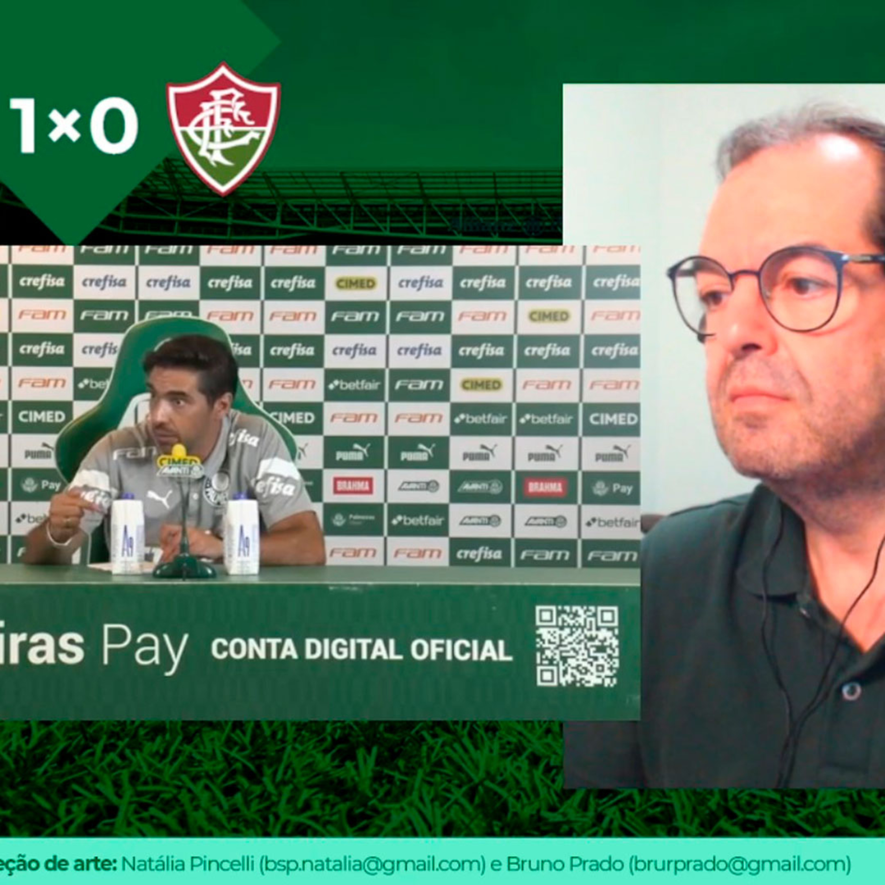 REACT - Coletiva Abel Ferreira - Palmeiras 1x0 Fluminense episode artwork
