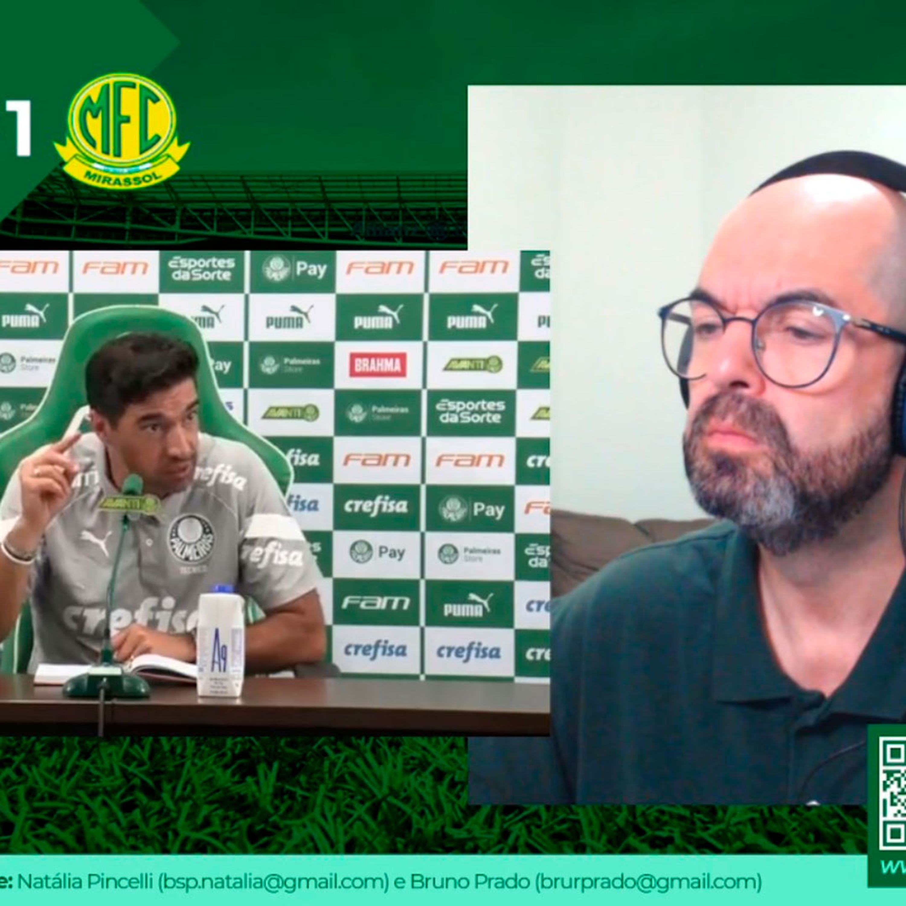 REACT - Coletiva Abel Ferreira - Palmeiras 3x1 Mirassol episode artwork