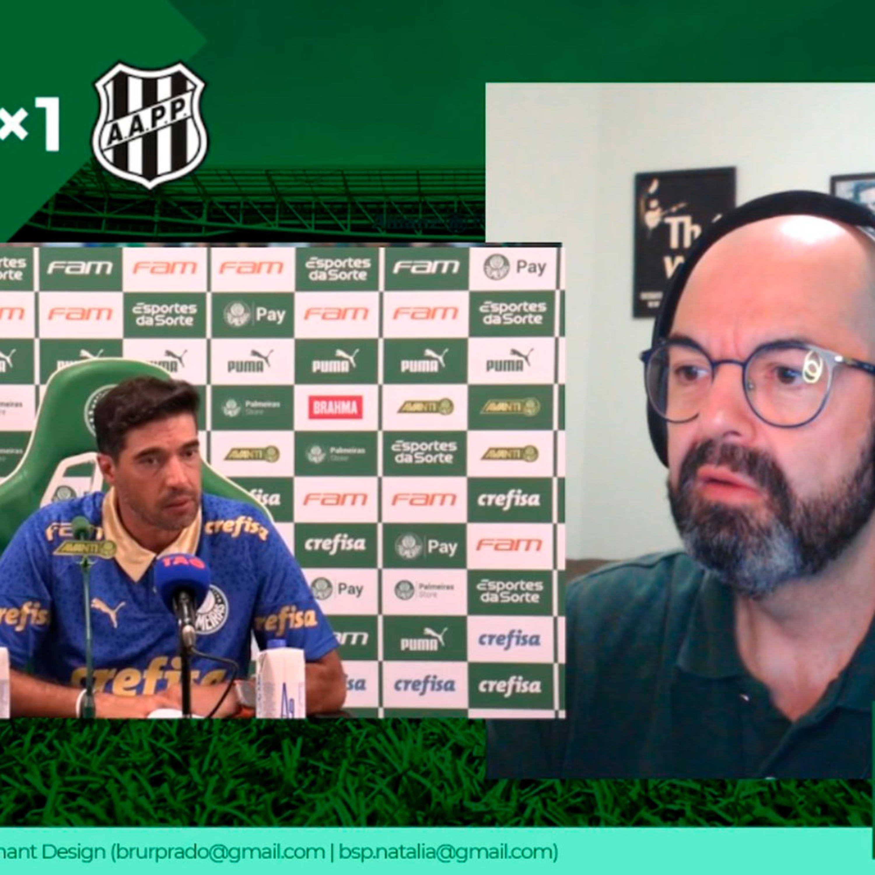 REACT - Coletiva Abel Ferreira - Palmeiras 5x1 Ponte Preta episode artwork