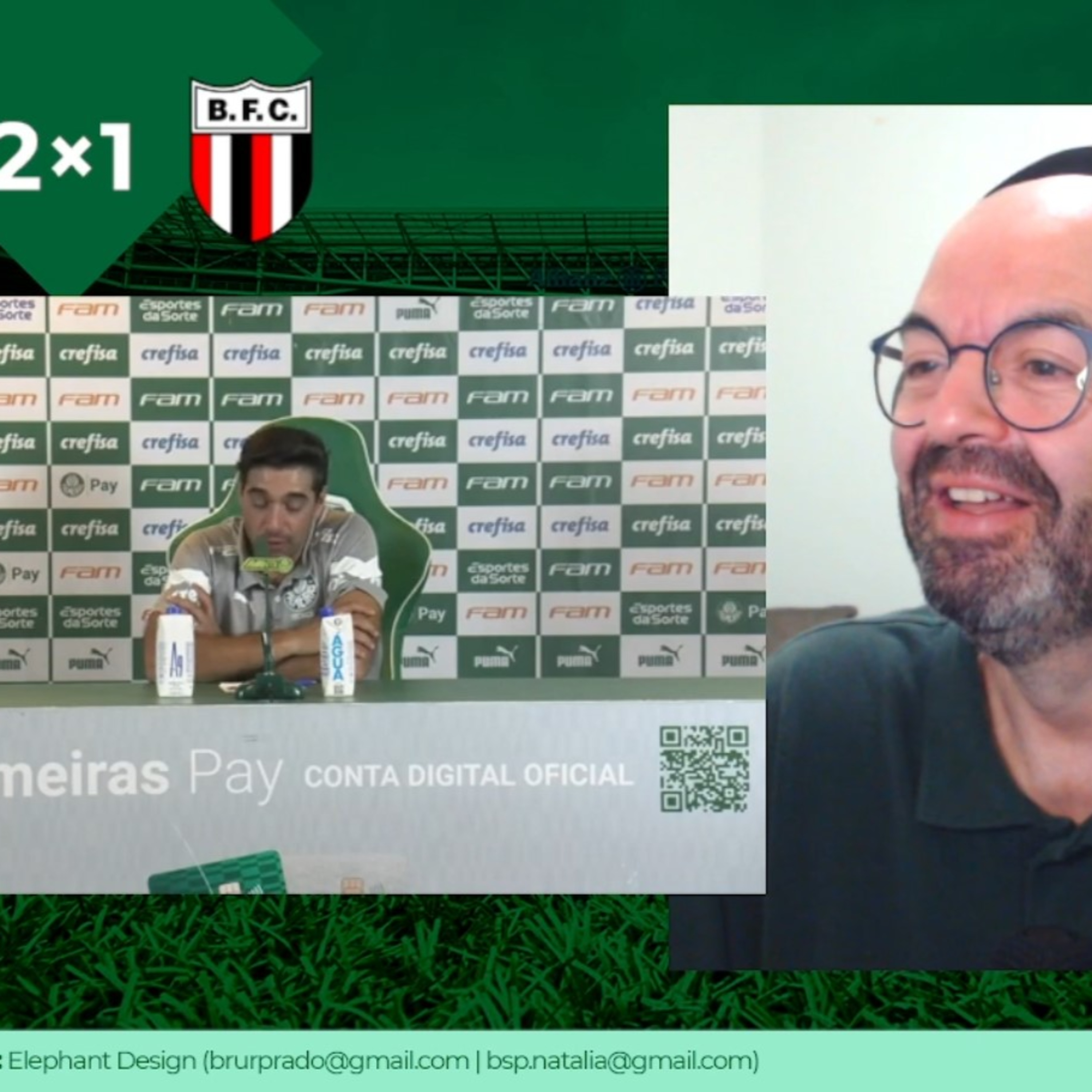 REACT - Coletiva Abel Ferreira - Palmeiras 2x1 Botafogo-SP episode artwork