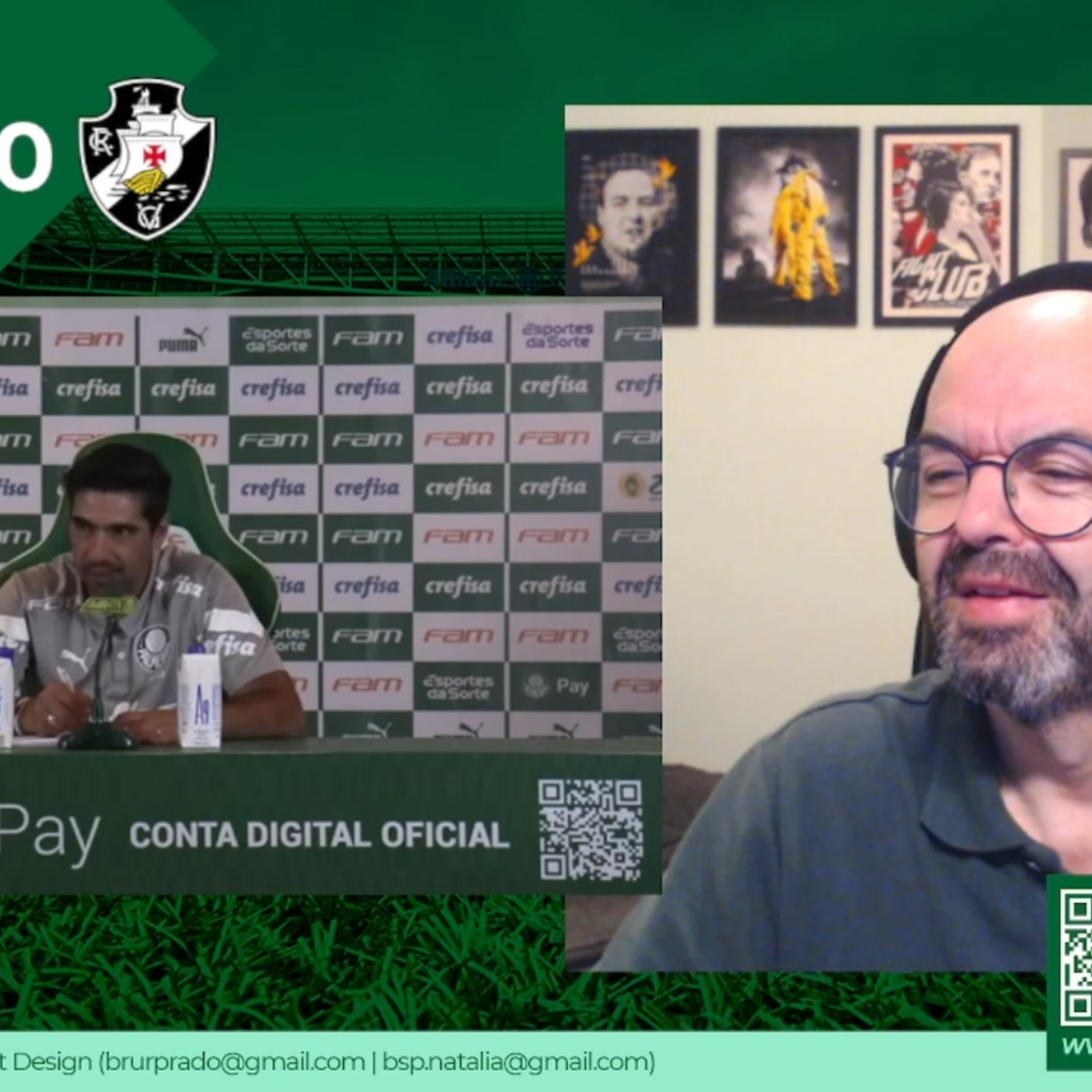 REACT - Coletiva Abel Ferreira - Palmeiras 2x0 Vasco episode artwork