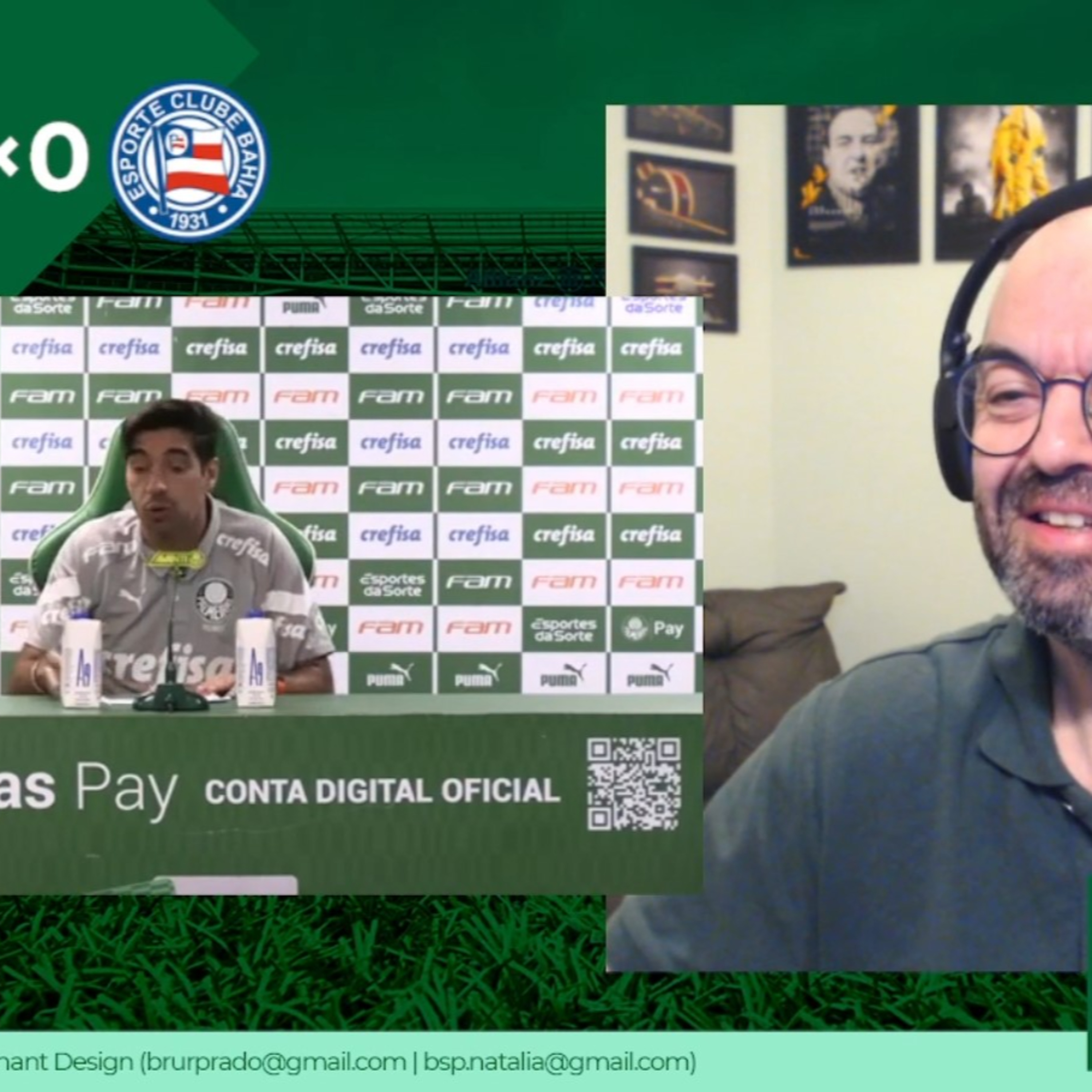 REACT - Coletiva Abel Ferreira - Palmeiras 2x0 Bahia episode artwork