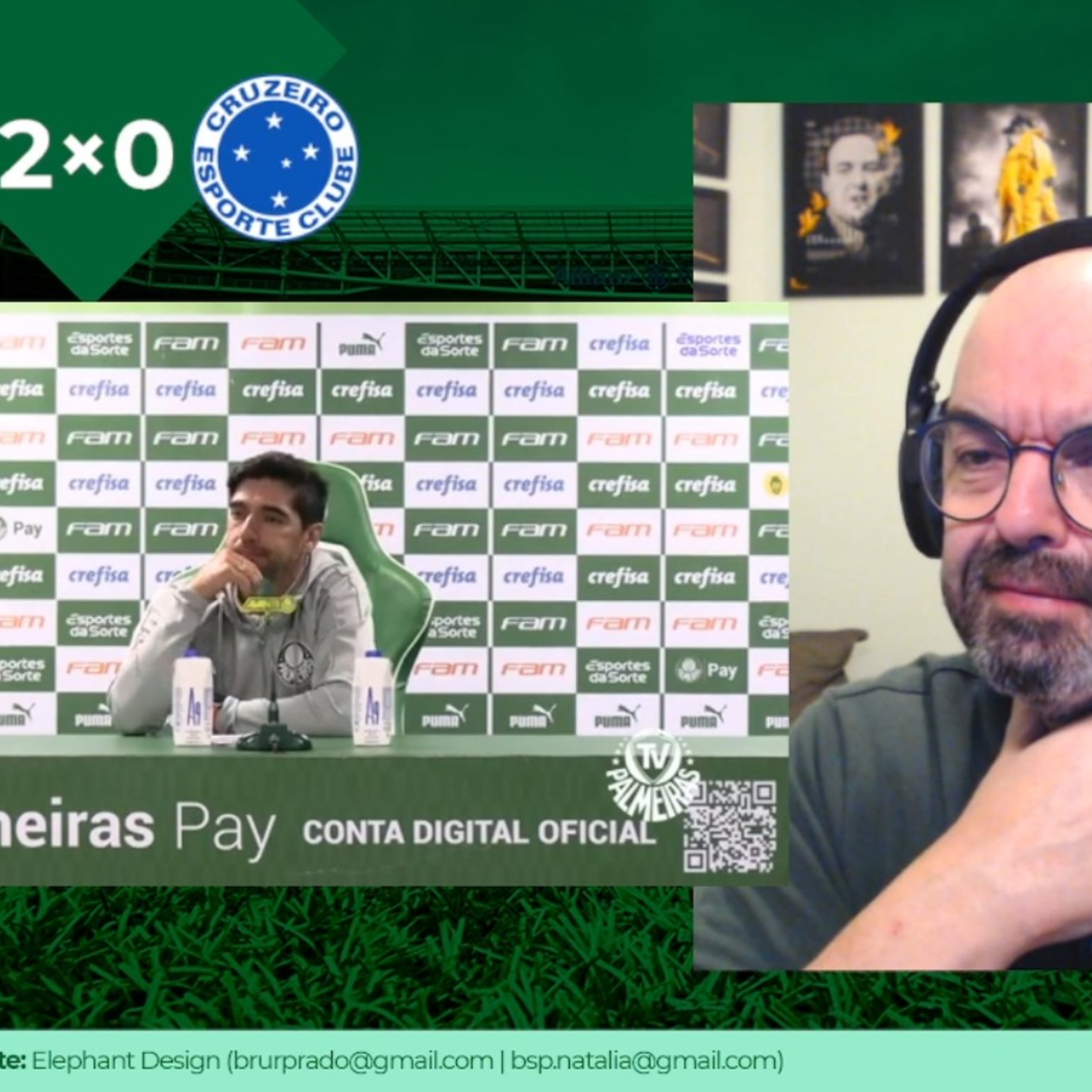 REACT - Coletiva Abel Ferreira - Palmeiras 2x0 Cruzeiro episode artwork