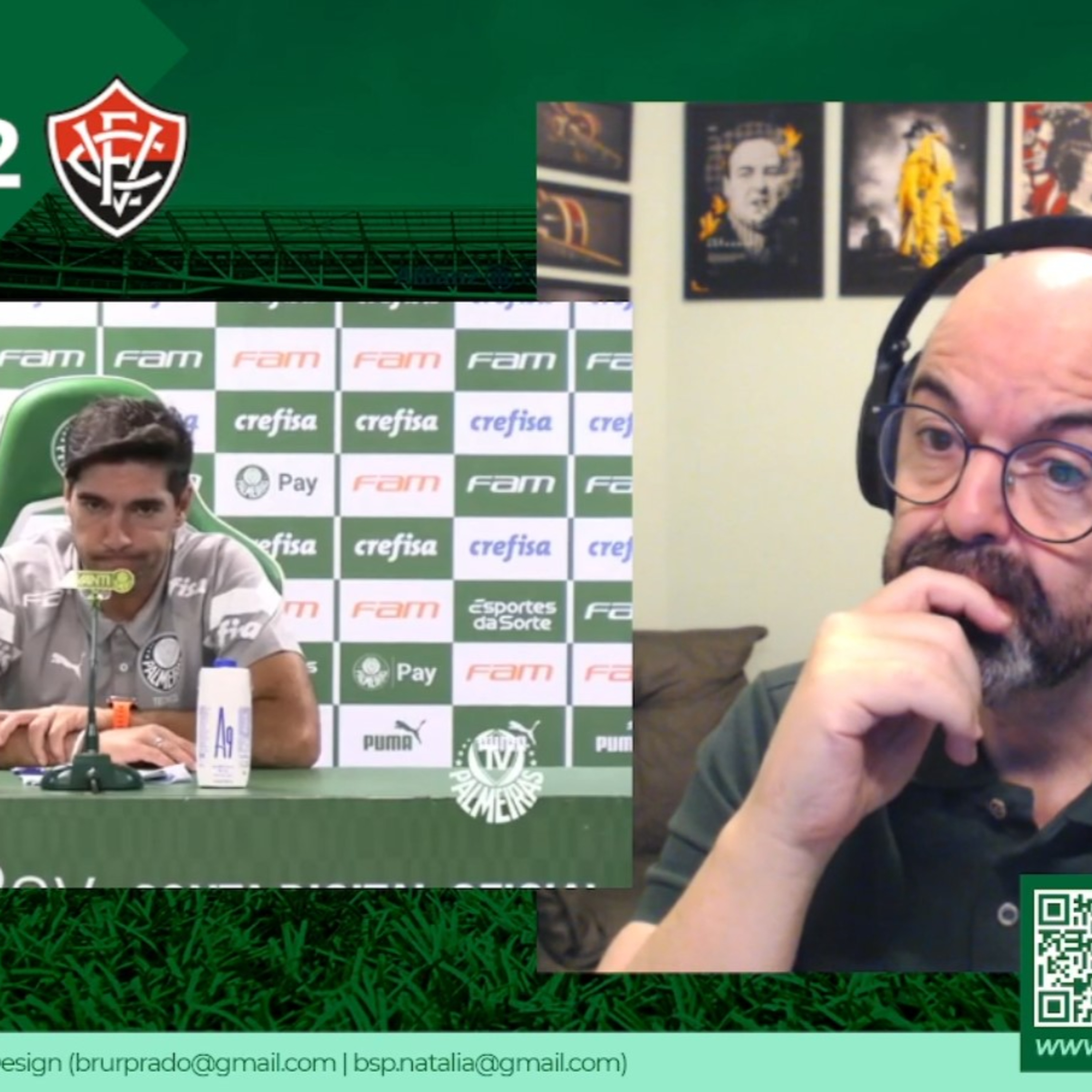 REACT - Coletiva Abel Ferreira - Palmeiras 0x2 Vitória episode artwork