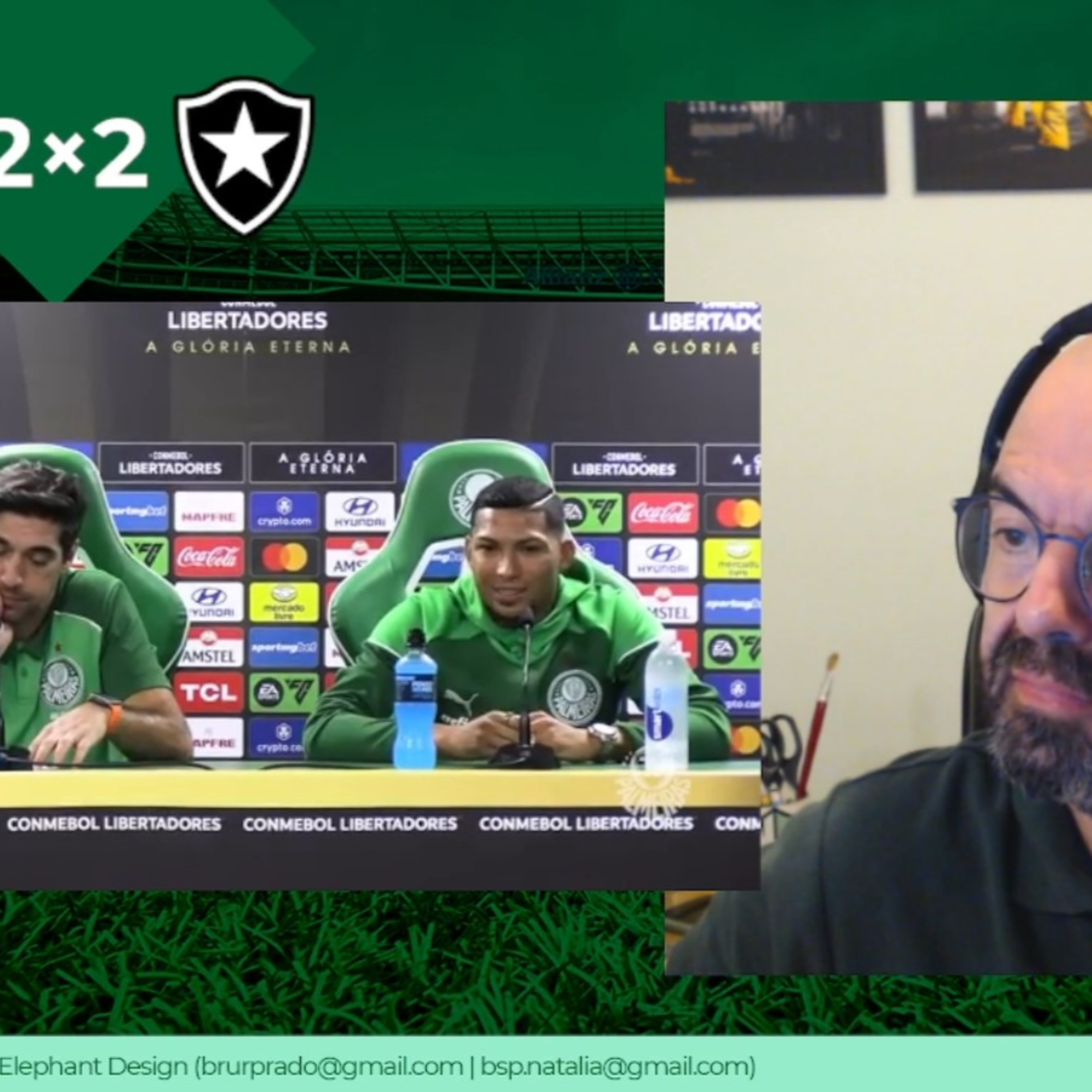 REACT - Coletiva Abel Ferreira - Palmeiras 2x2 Botafogo do Rio episode artwork