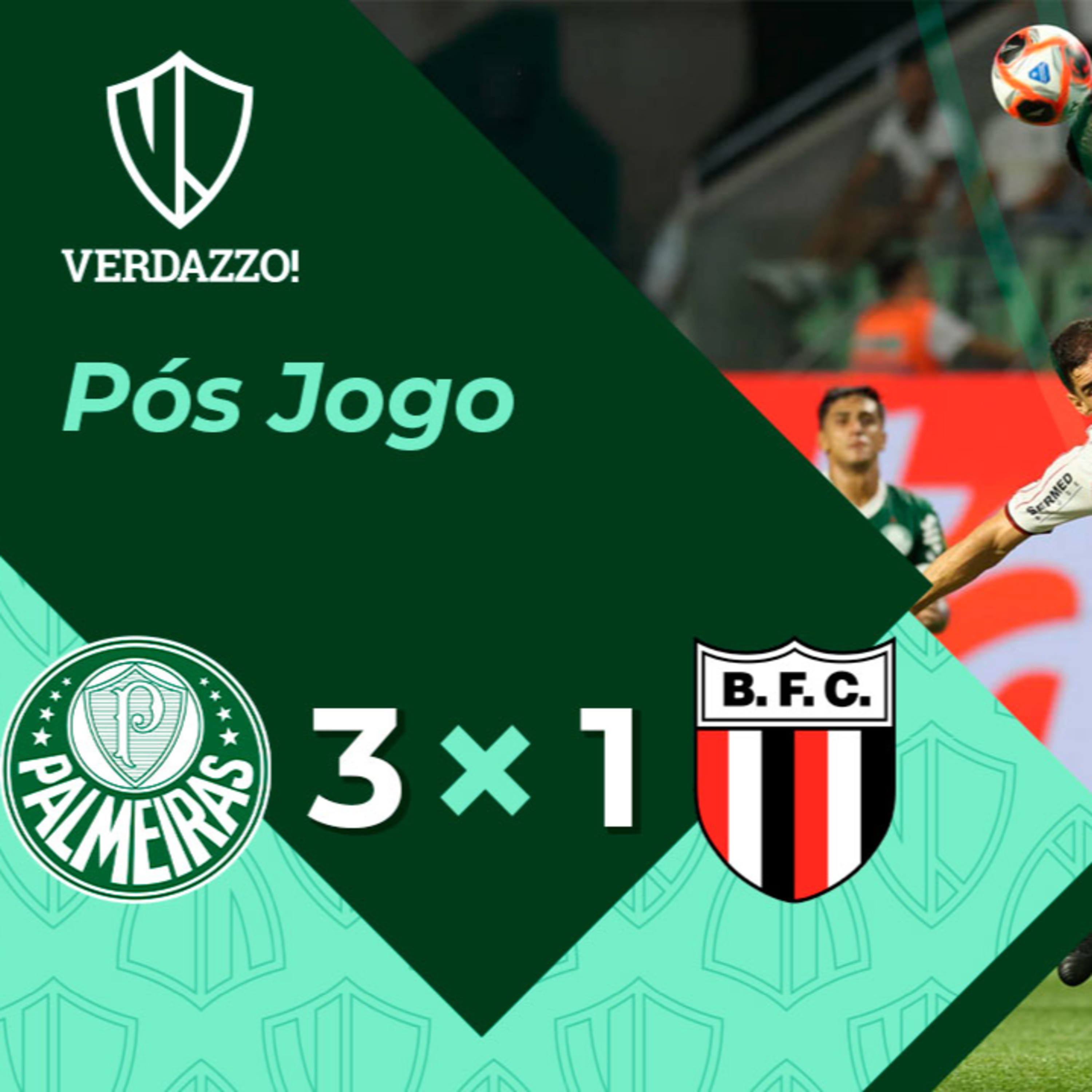 PÓS-JOGO: Palmeiras 3x1 Botafogo-SP episode artwork