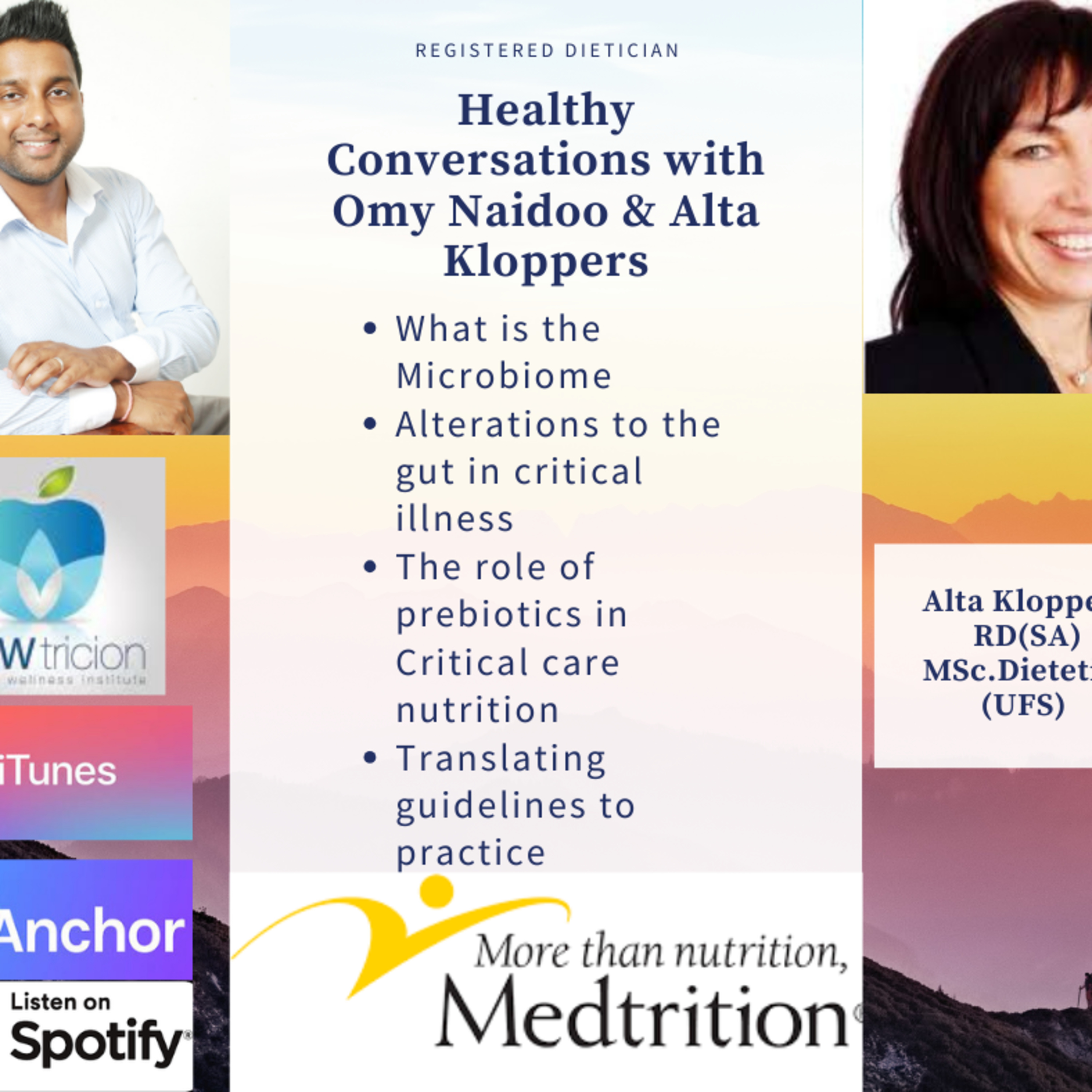 S3 E1 The microbiome and prebiotics in critical illness- Alta Kloppers RD (SA) episode artwork