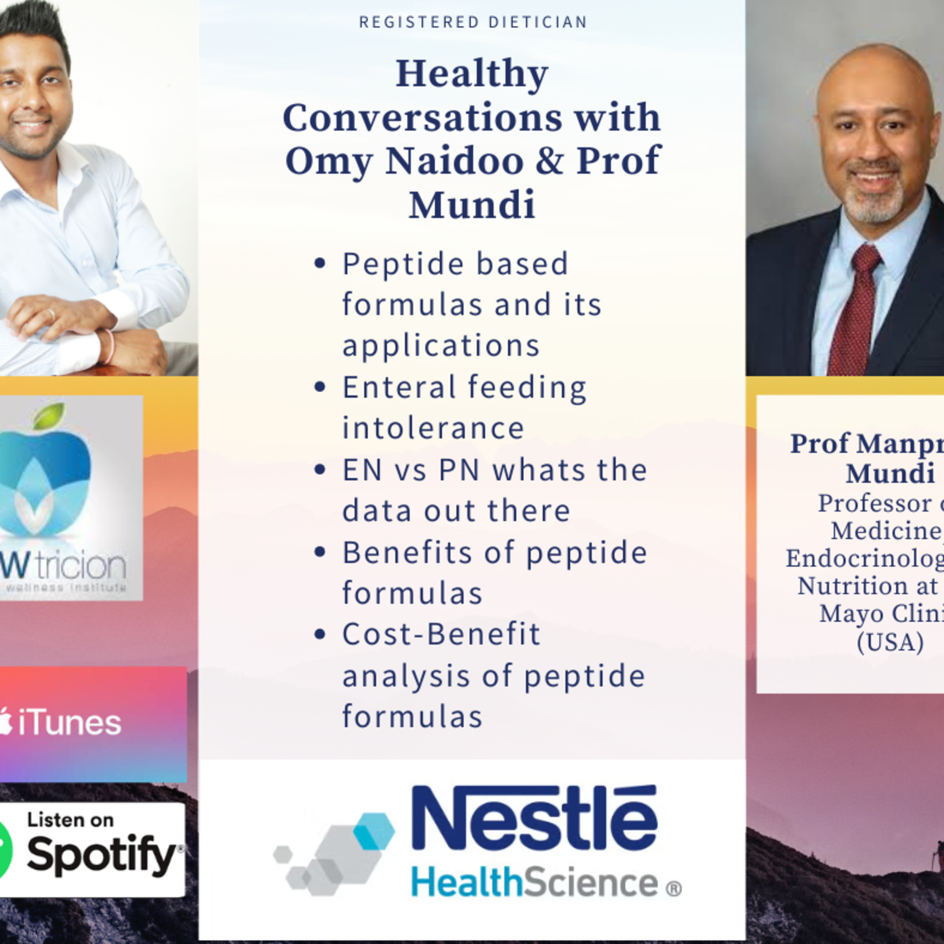 S3 E3 Healthy Conversations with Dr Mundi - Peptide based formulas and its applications episode artwork