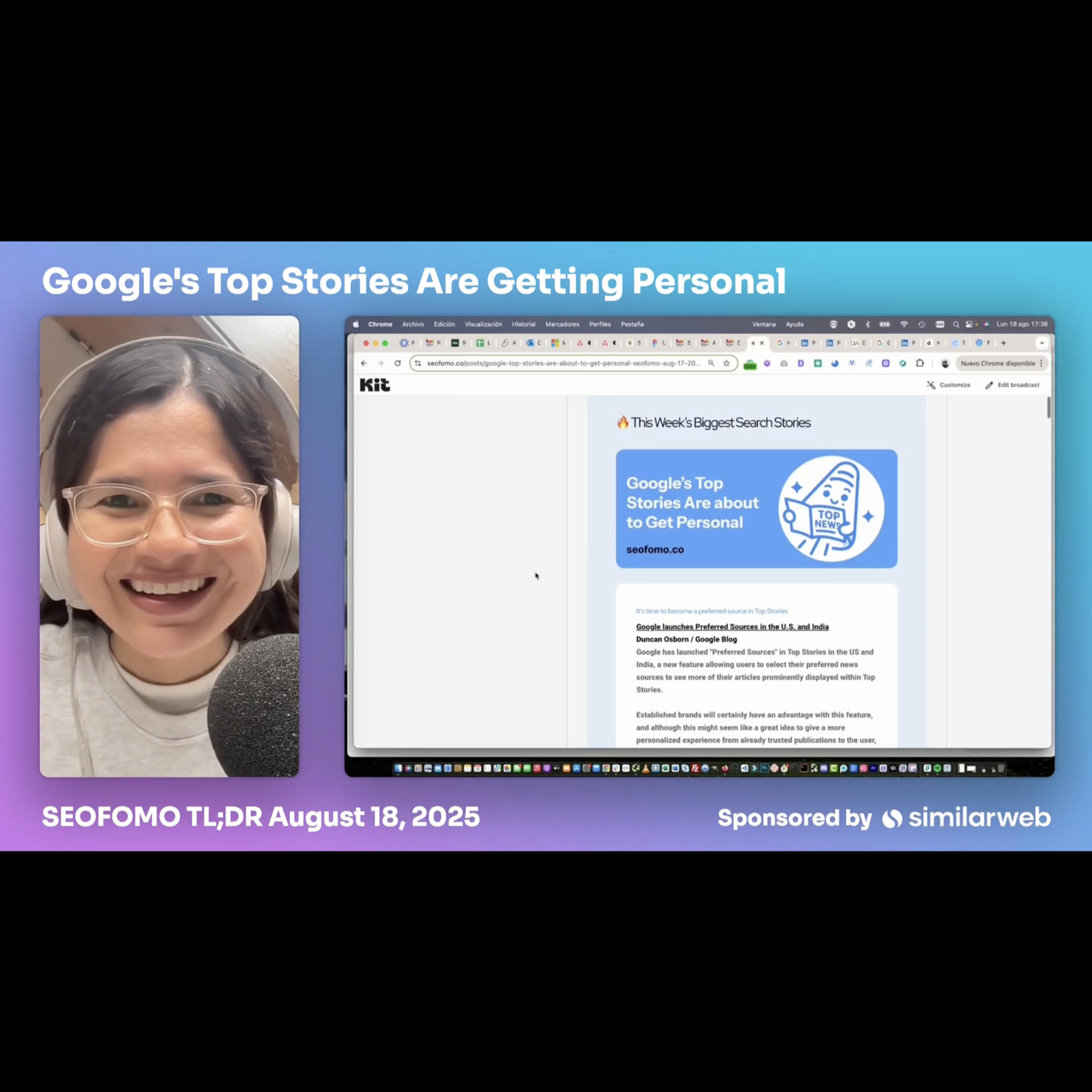 Google Launches Preferred Sources - #SEOFOMO TL;DR Aug 18, 2025