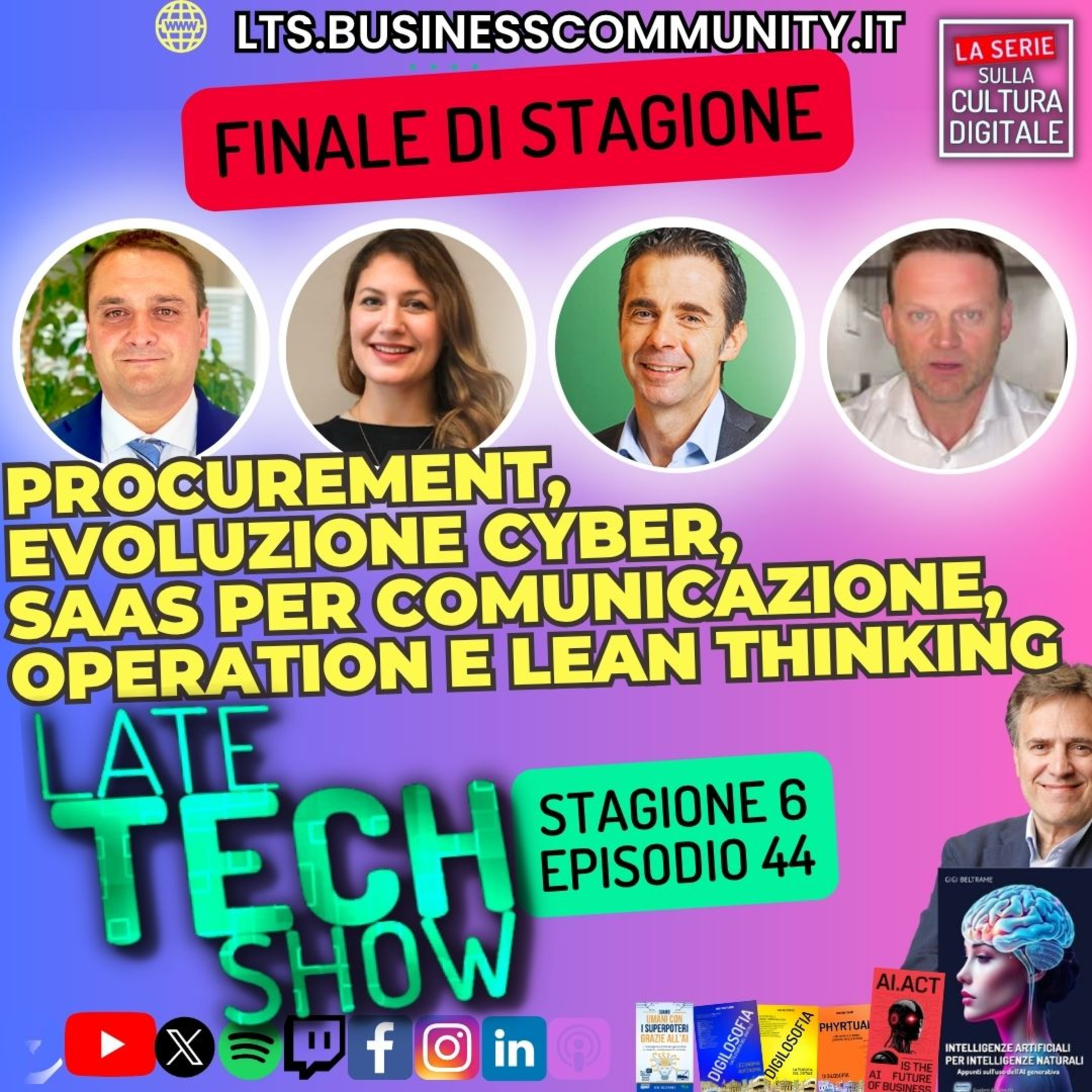 Procurement, evoluzione cyber, SaaS per comunicazione, operation e lean thinking - S06e44