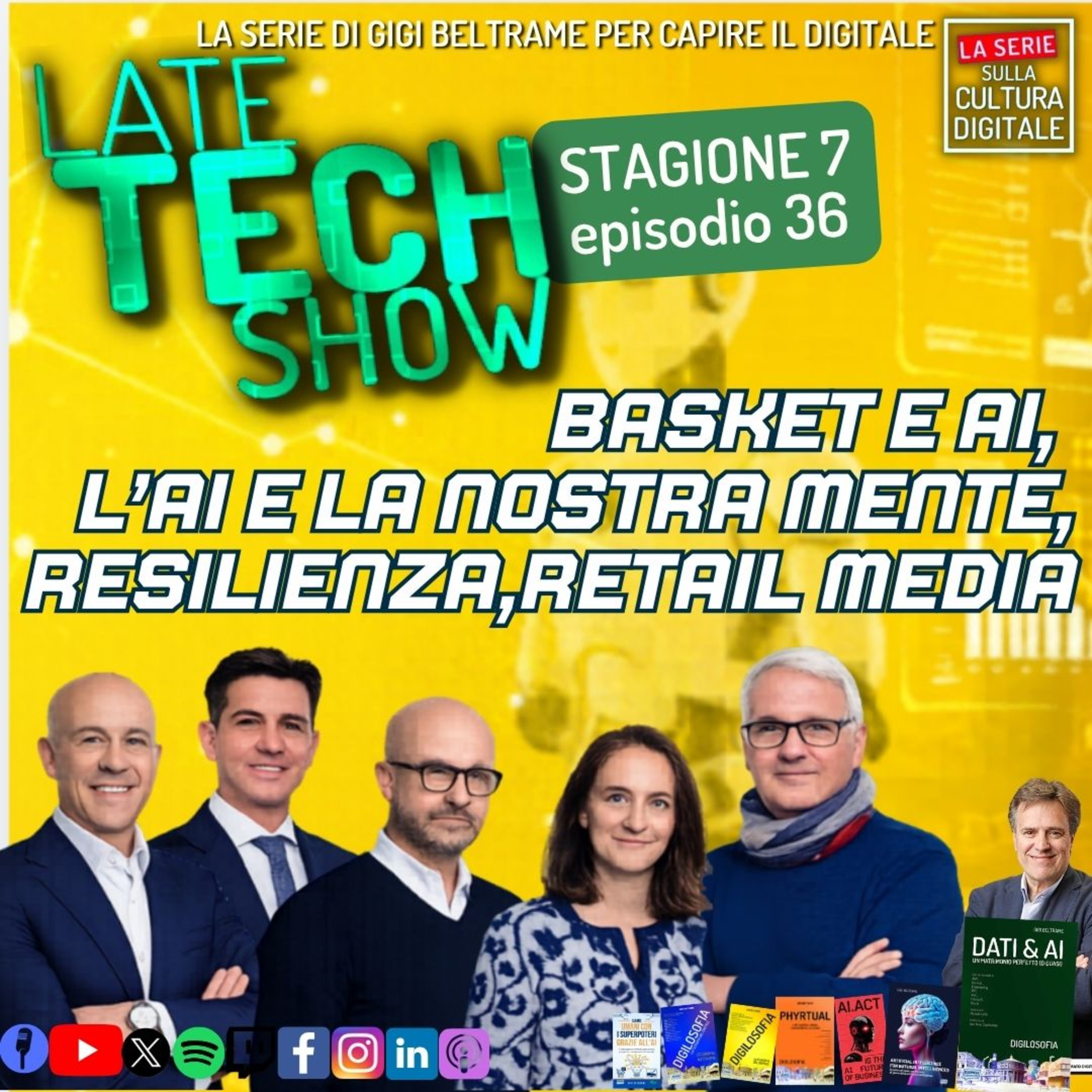 Basket e AI, l'AI e la nostra mente, resilienza, retail media - S07e36  episode artwork