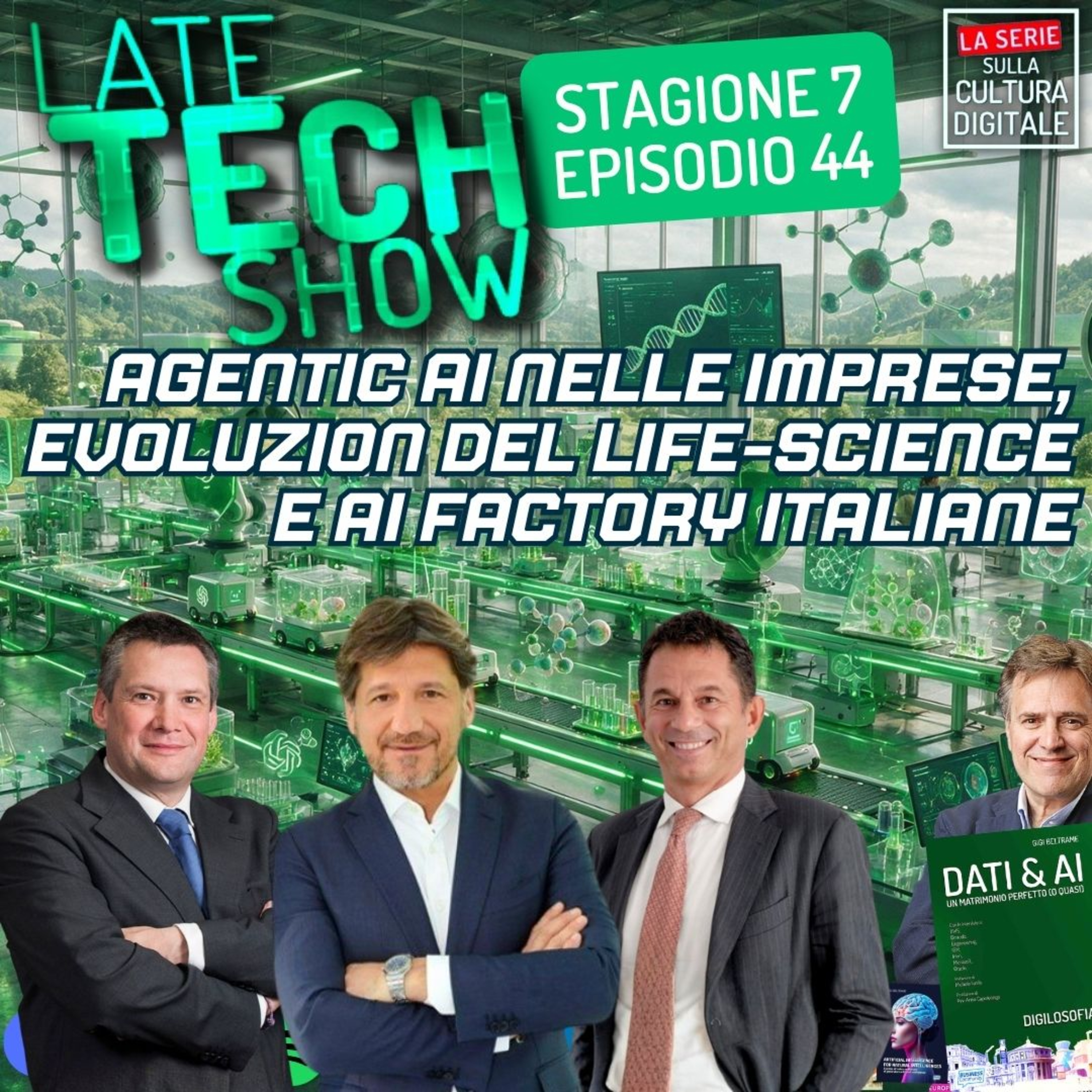 Agenti AI nelle imprese, evoluzione del Life Scinece e AI factory italiane - S07e44 episode artwork