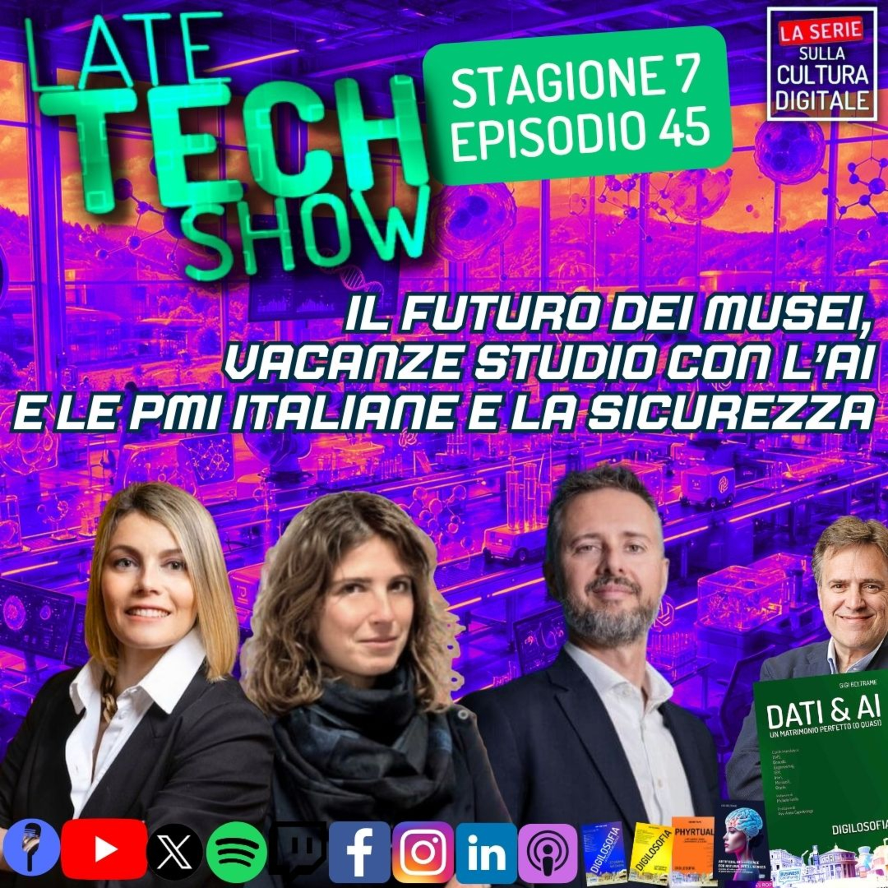 Il futuro dei musei, vacanze studio con l'AI e le PMI Italiane e la sicurezza - S07e45 episode artwork