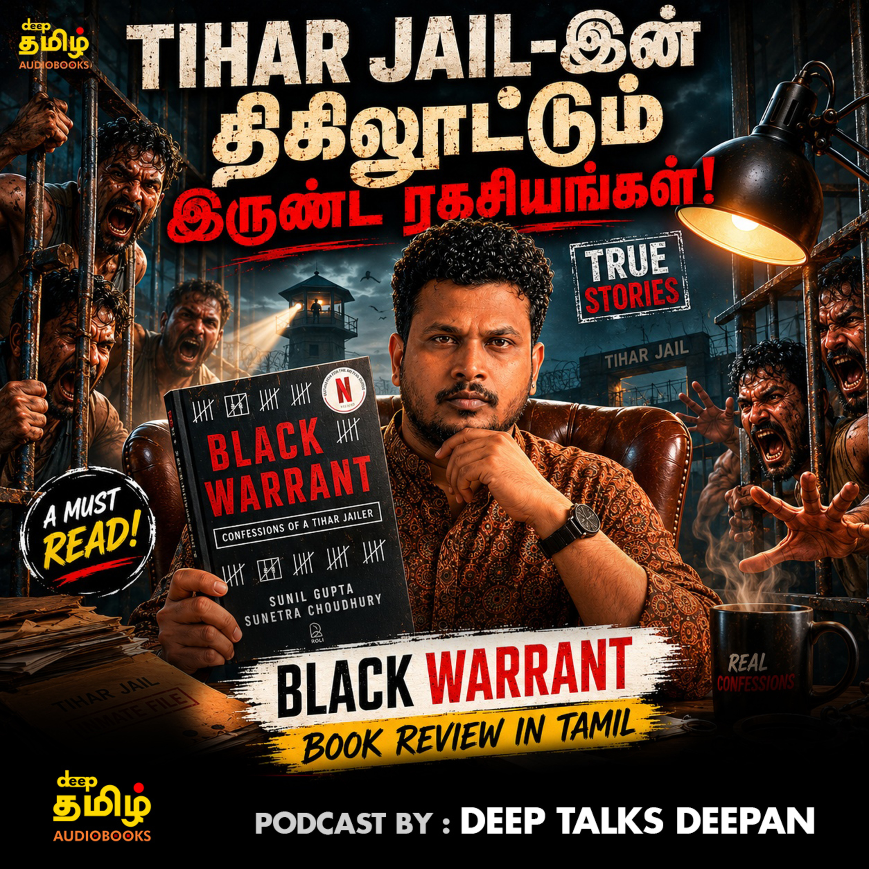 Tihar Jail-ல் நடந்த பகீர் உண்மைகள் 😲 Black Warrant Book Review in Tamil | Deep Talks Deepan
