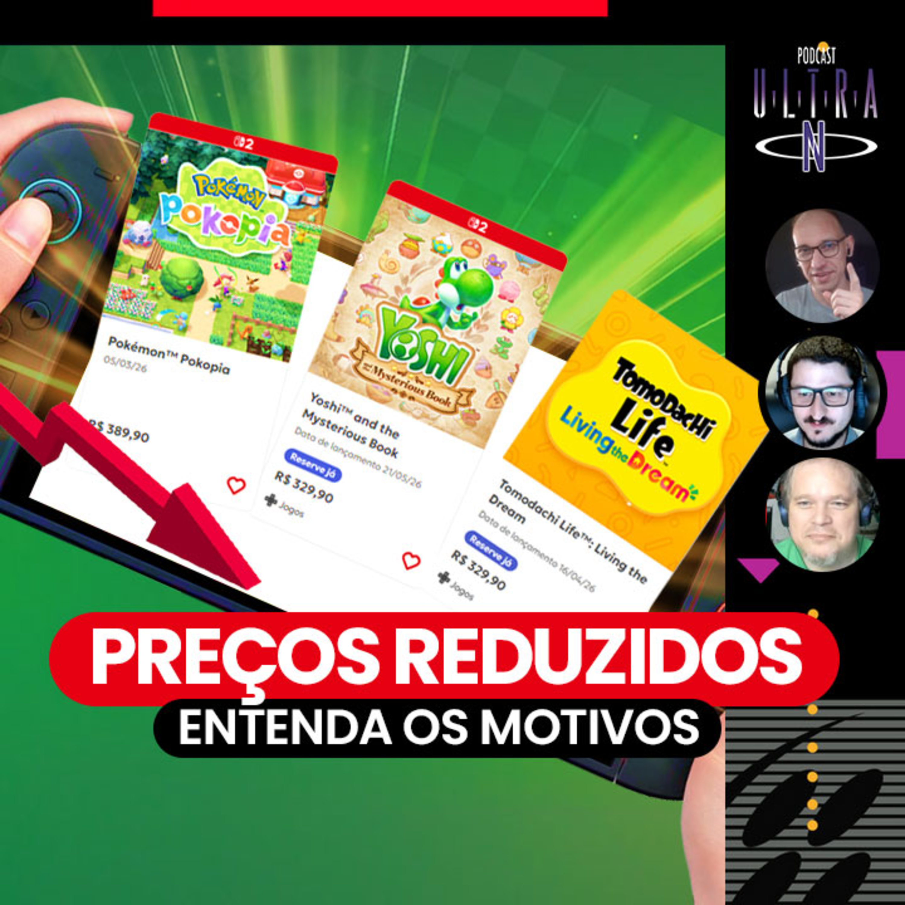 #111 Nintendo REDUZ seus preços no Brasil | Podcast Nintendo