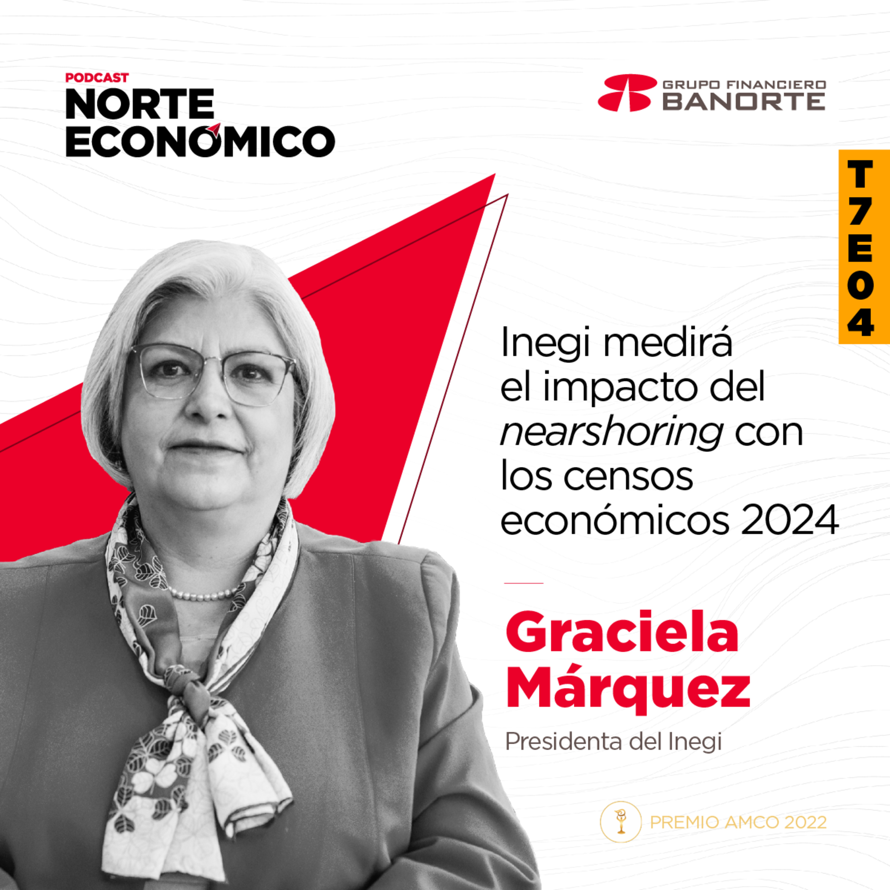  T7E4 Inegi medirá el impacto del nearshoring con los censos económicos 2024: Graciela Márquez, Presidenta del Inegi. episode artwork