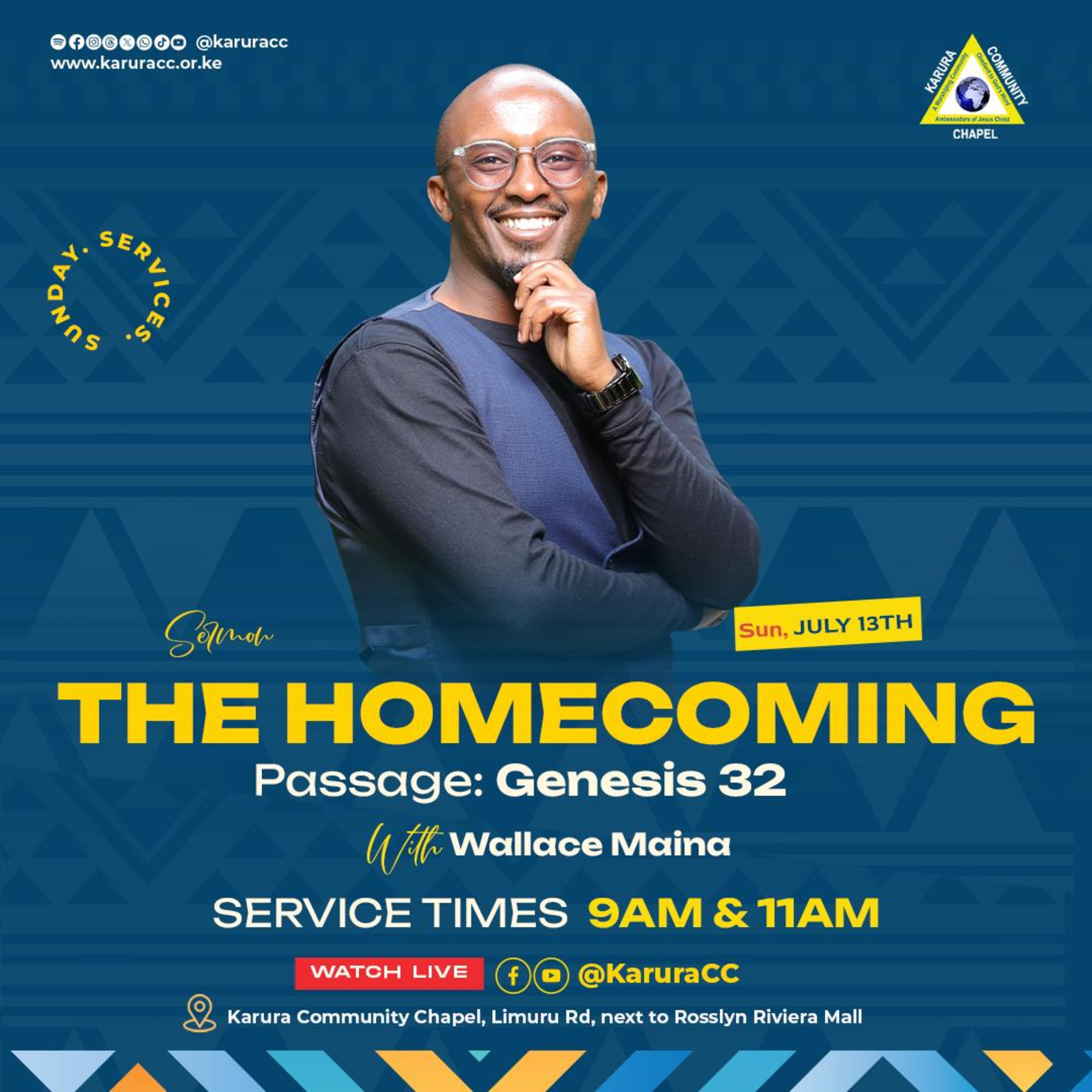 The Homecoming ｜Sermon by Wallace Maina ｜ Genesis 32