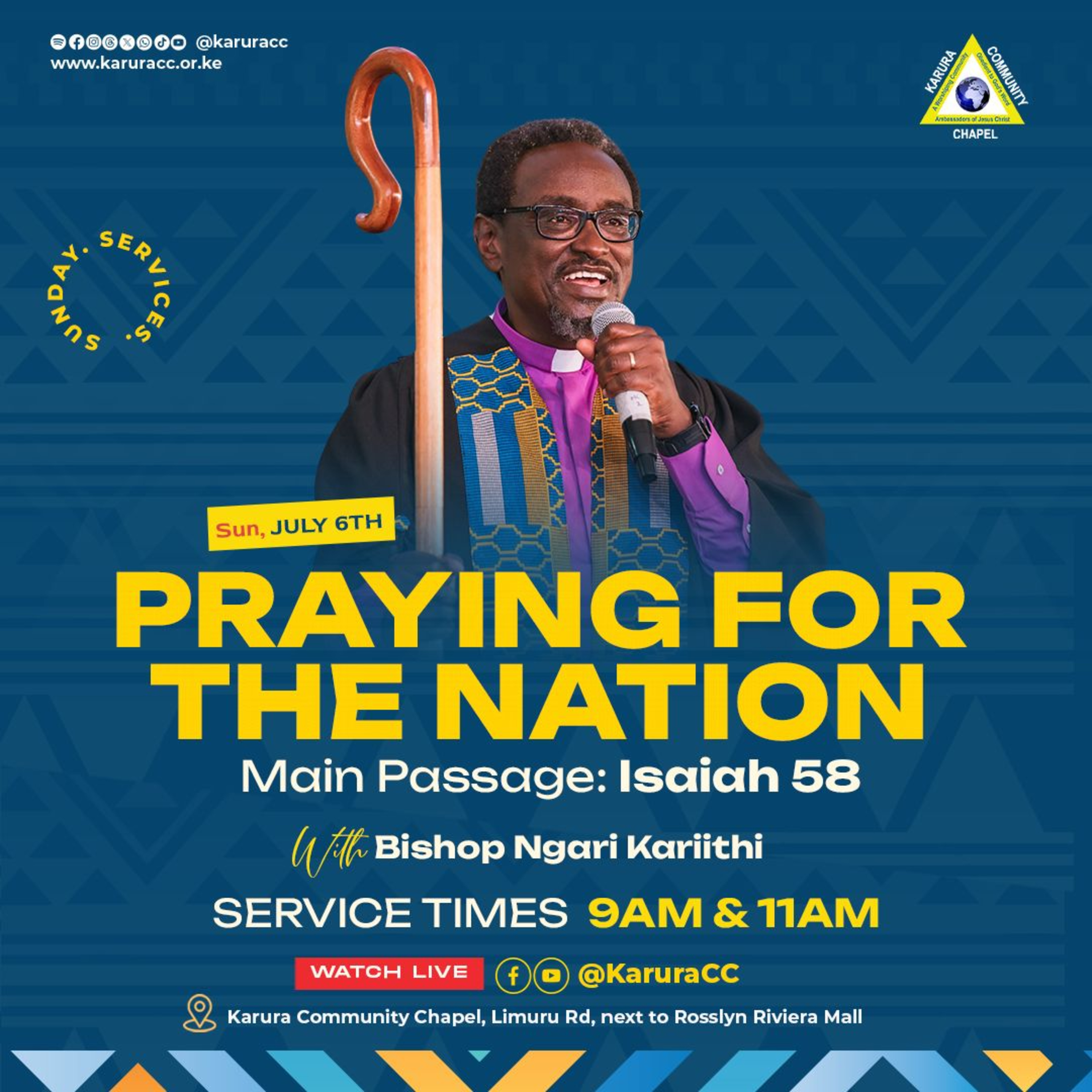 Praying for the Nation 🇰🇪 ｜ Sermon by Bishop Ngari Kariithi ｜Isaiah 58