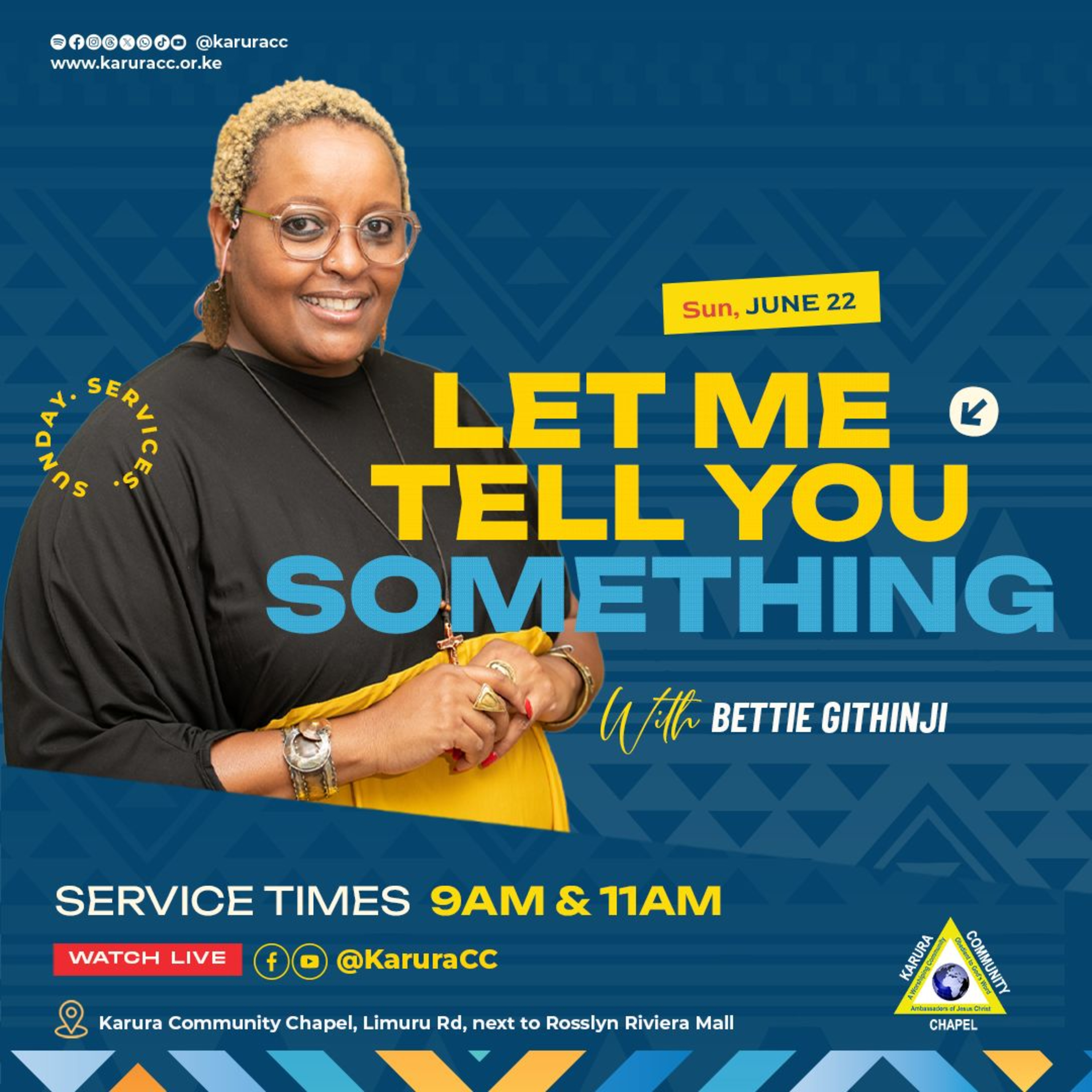 Let Me Tell You Something ｜Sermon by Bettie Githinji.