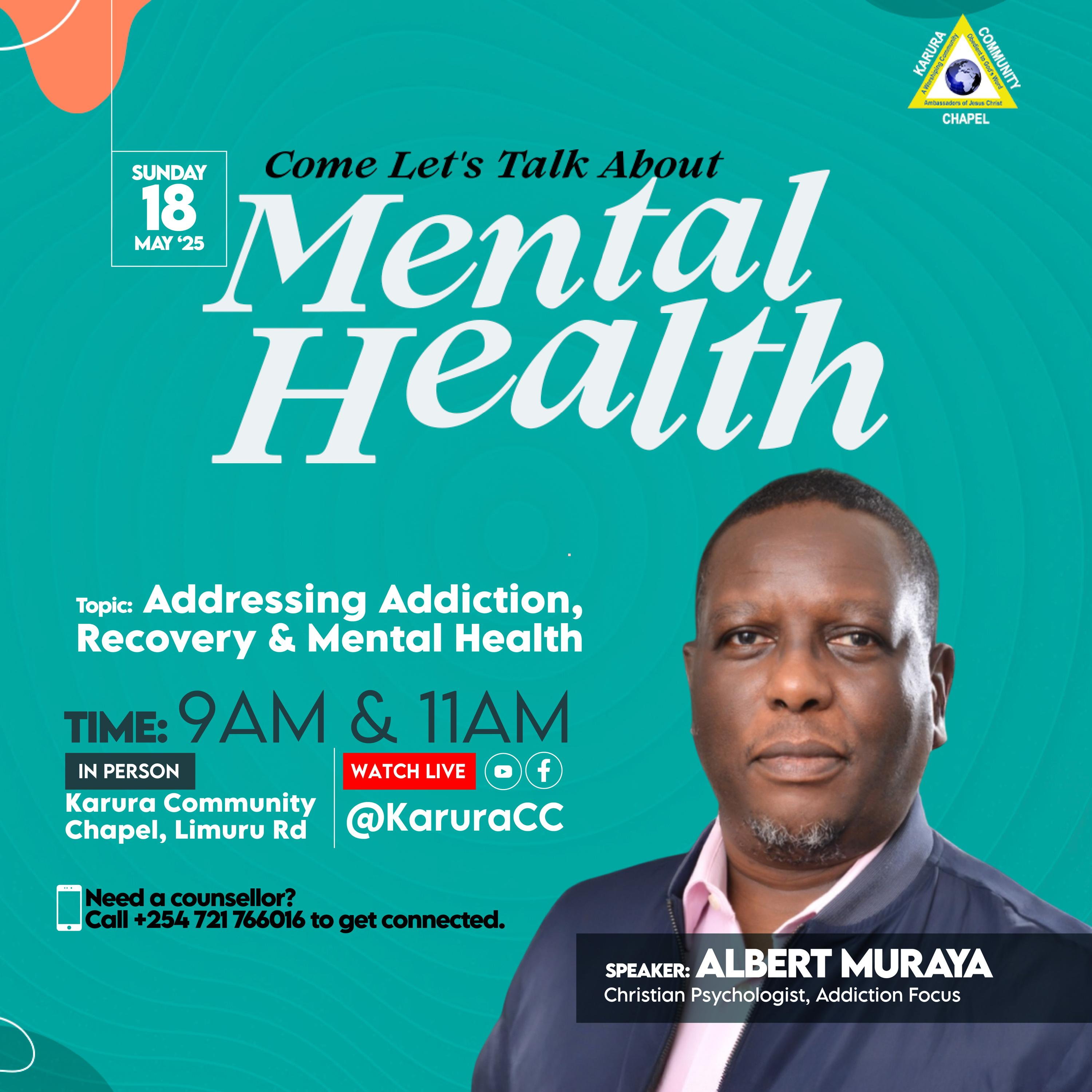 Mental Health & Addiction ｜Sermon by Albert Muraya. episode artwork