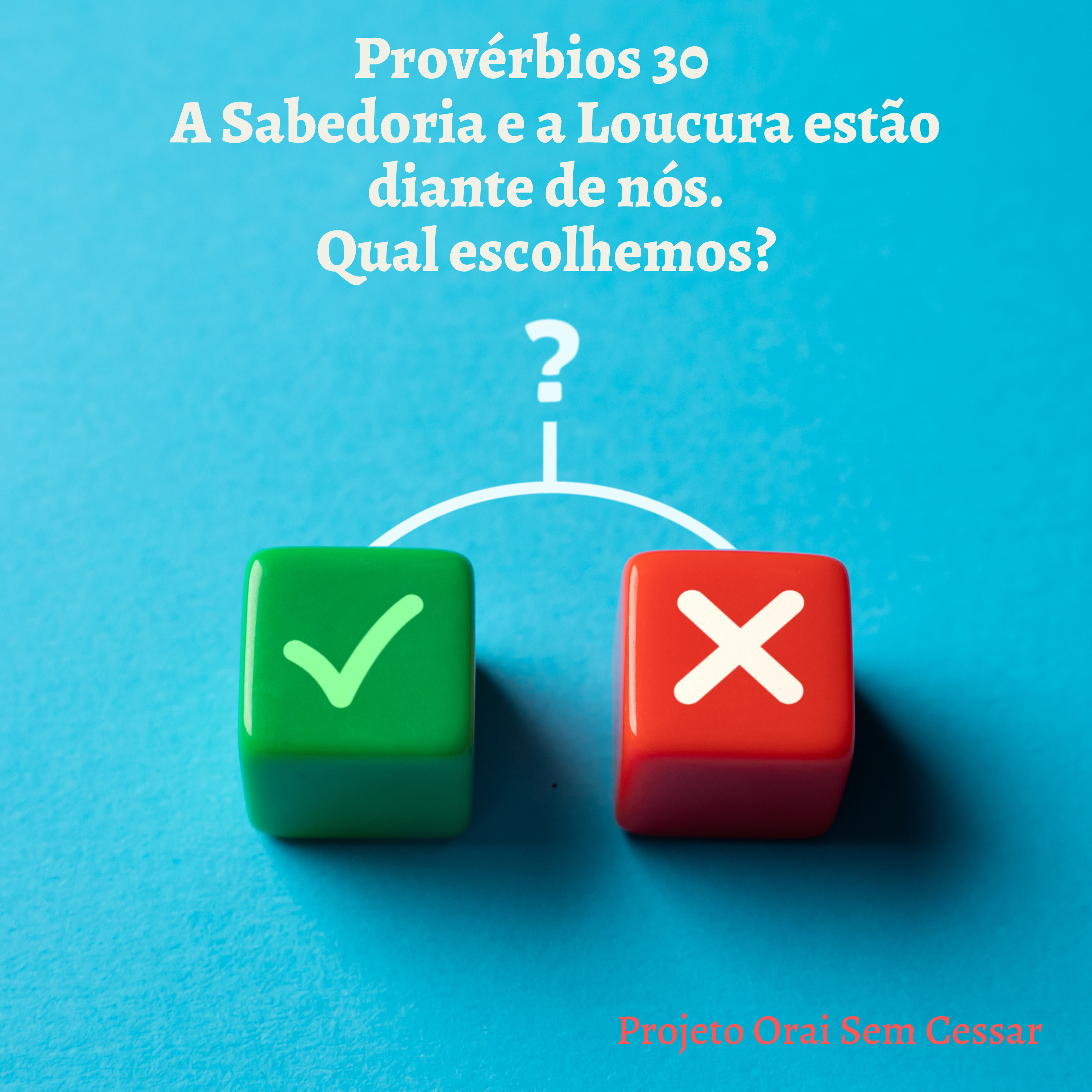 Provérbios 30 parte 1: A Sabedoria e a Loucura estão diante de nós. Qual escolhemos?  episode artwork