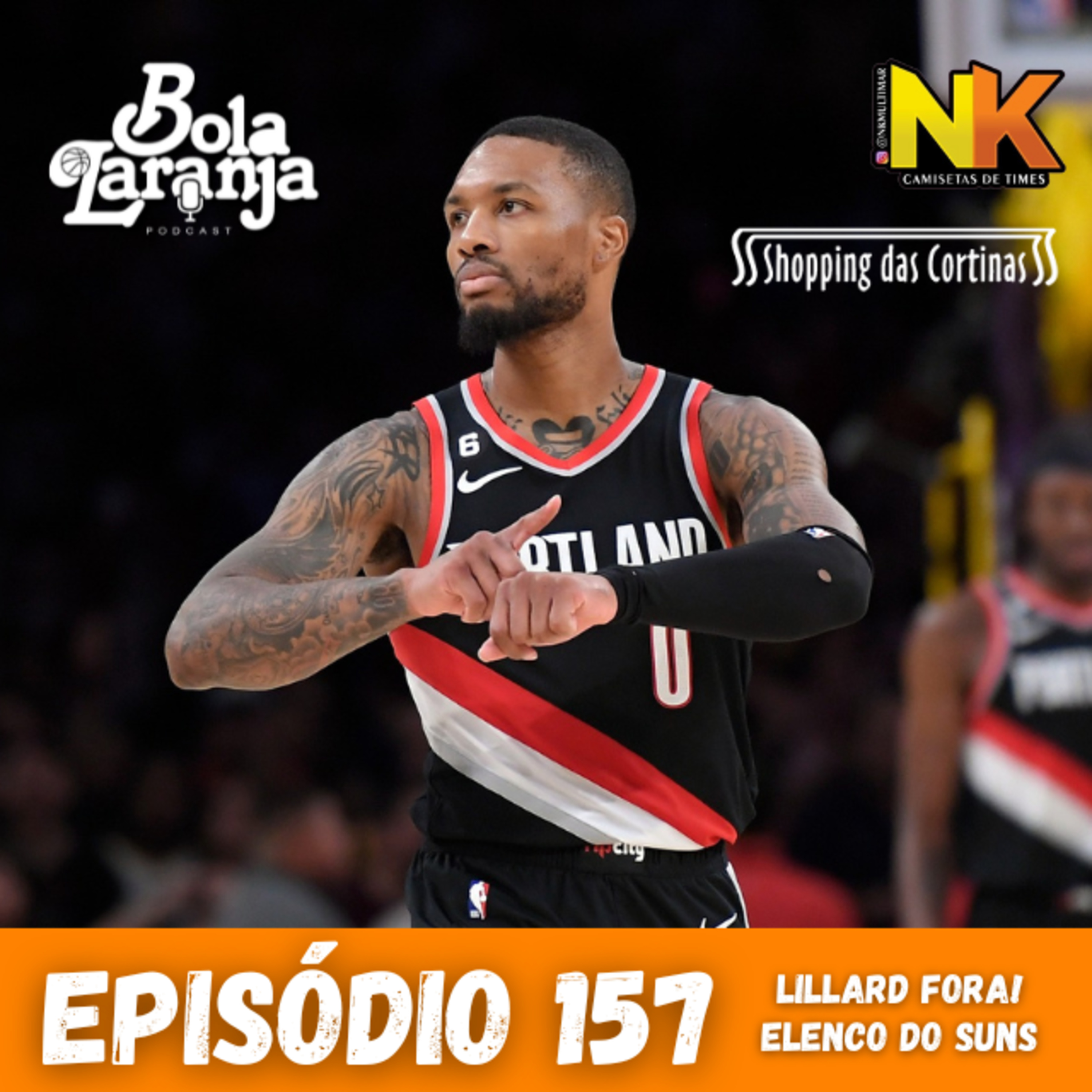 Podcast #157 - Damian Lillard fora de Portland & o elenco do Suns episode artwork