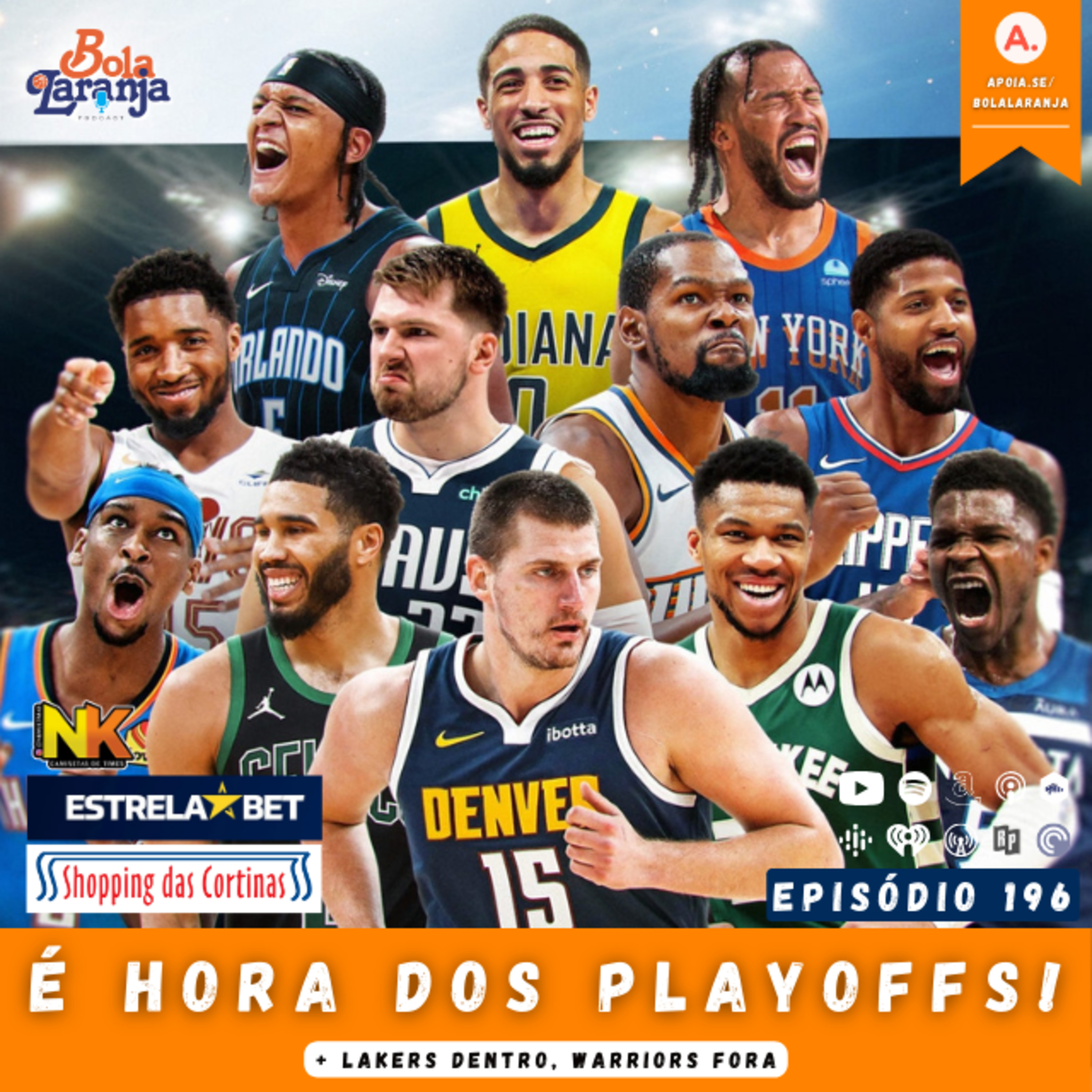 Podcast #196 - É hora dos playoffs & Lakers dentro, GSW fora episode artwork