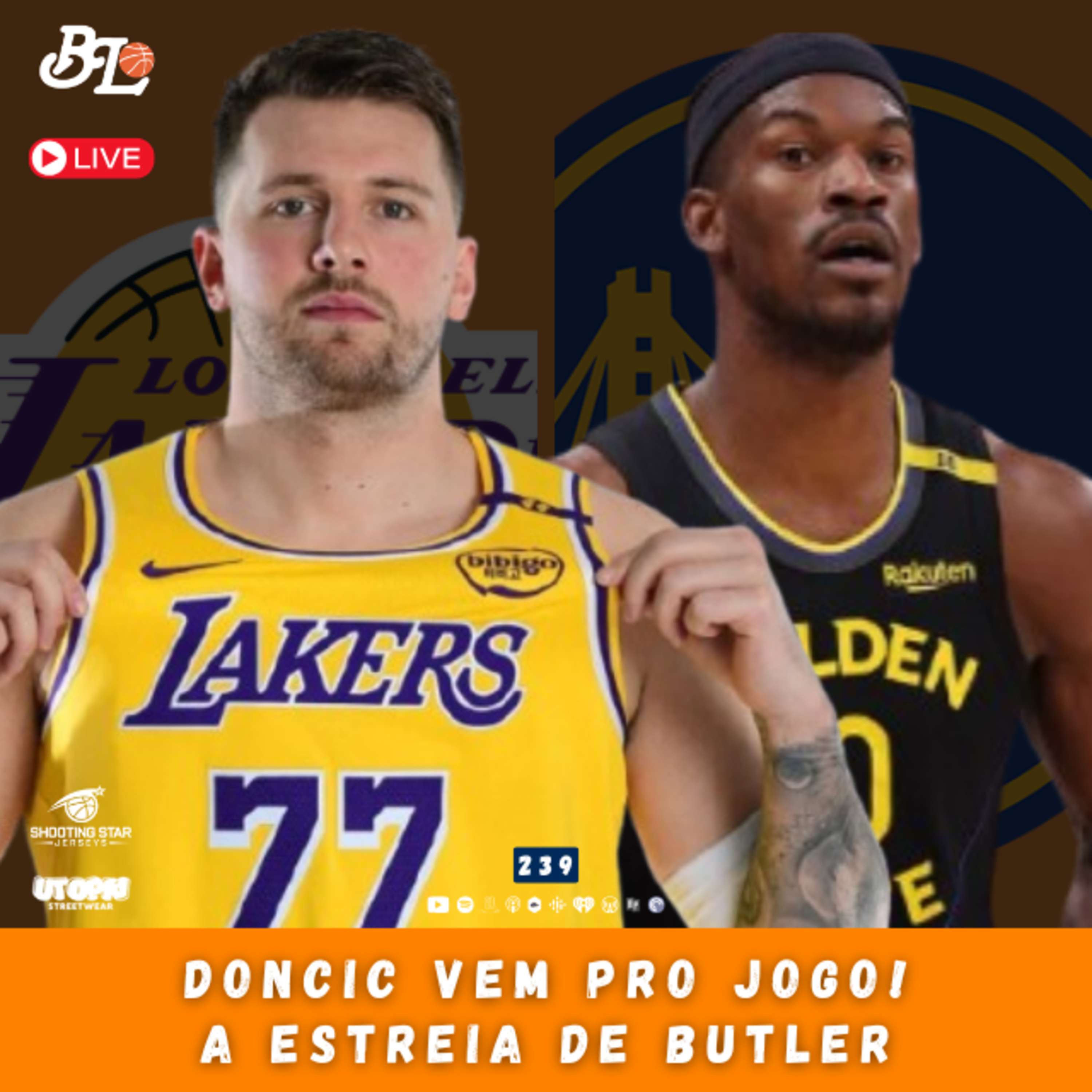 Podcast #239 - Doncic vai estrear pelo Lakers! & Butler estreia com vitória no Warriors episode artwork
