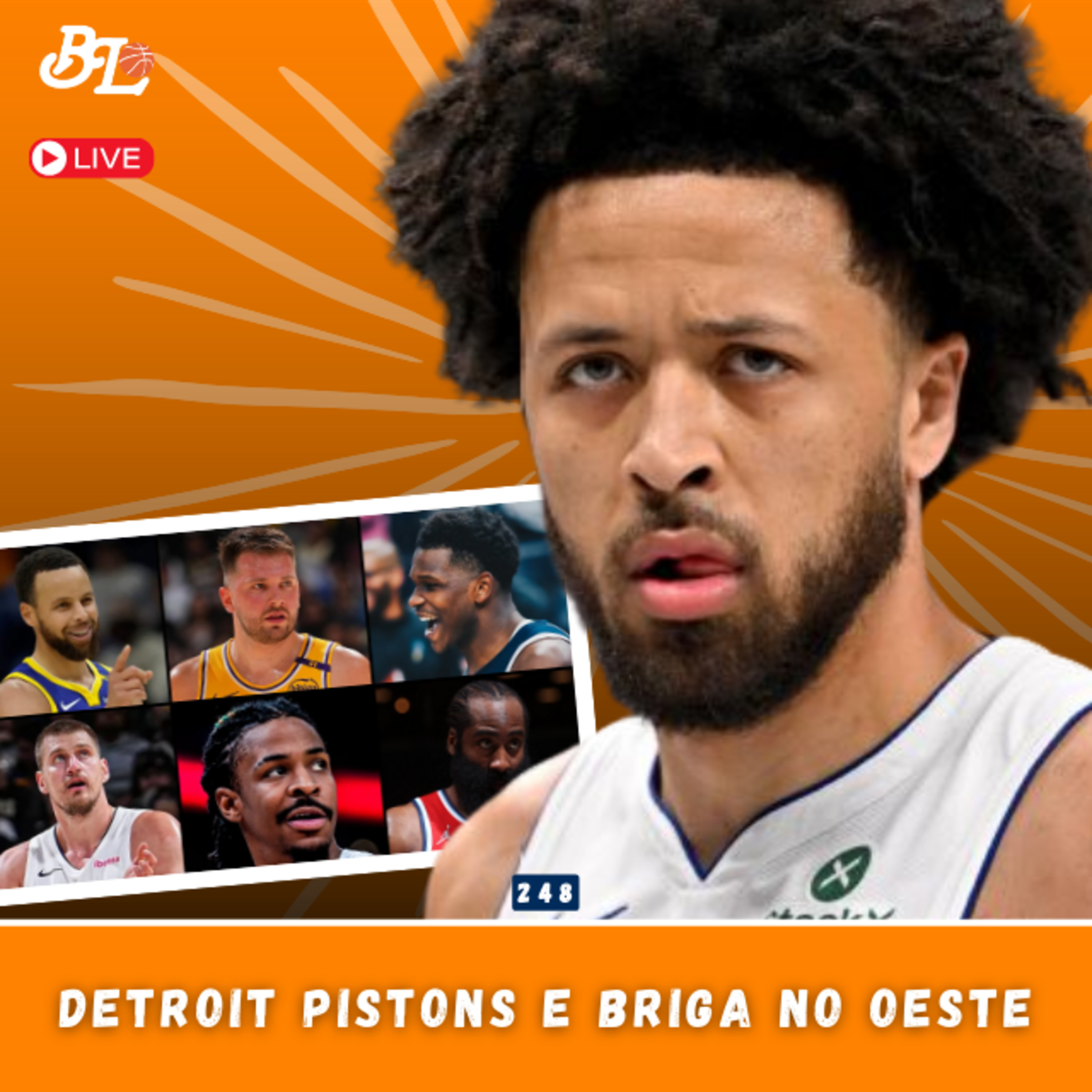 Podcast #248 - A surpreendente temporada do Detroit Pistons & A insana briga no Oeste episode artwork
