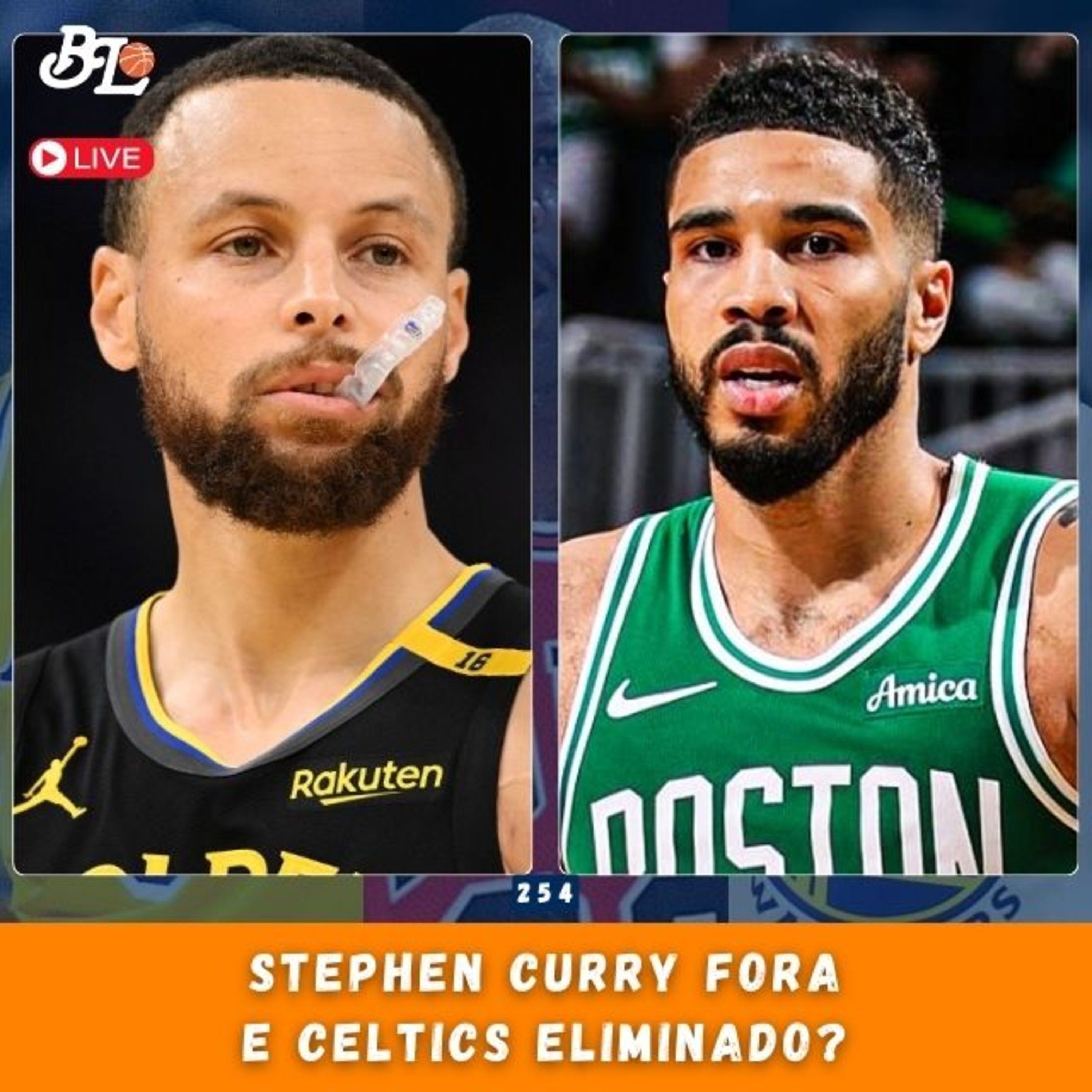 Podcast #254 - Playoffs mais insano da história? & Stephen Curry fora episode artwork