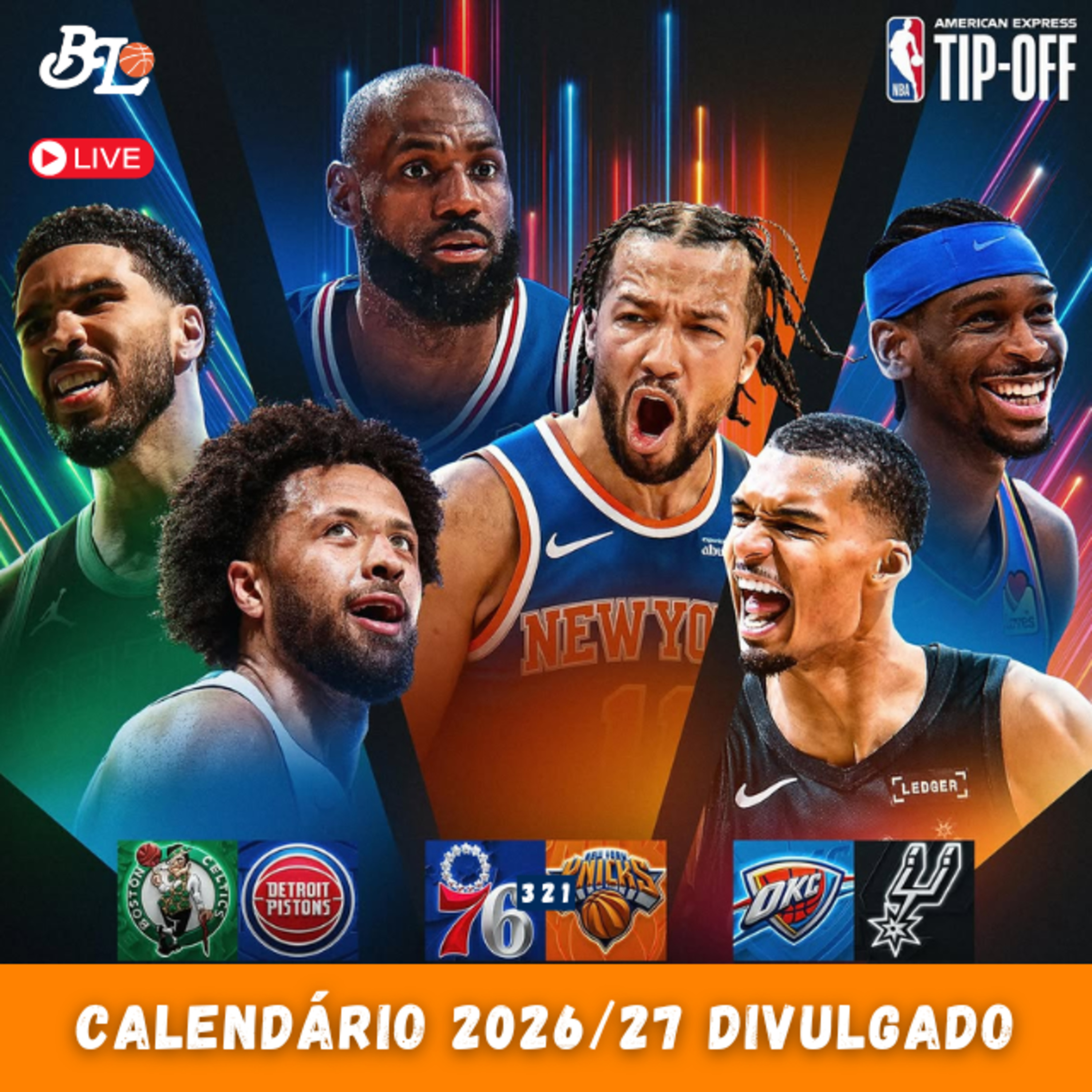 Podcast #321 - Principais confrontos da temporada 2026/27 da NBA + Lakers vendido de novo episode artwork