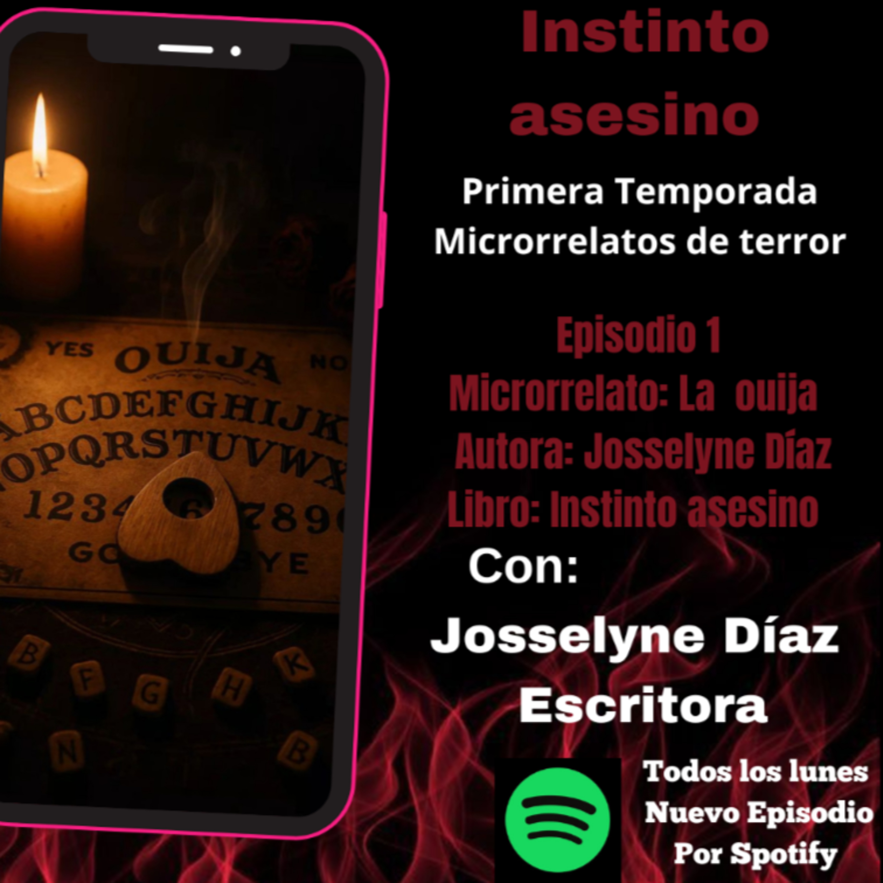 Episodio 1 Microrrelato: La Ouija Autora: Josselyne Díaz  episode artwork