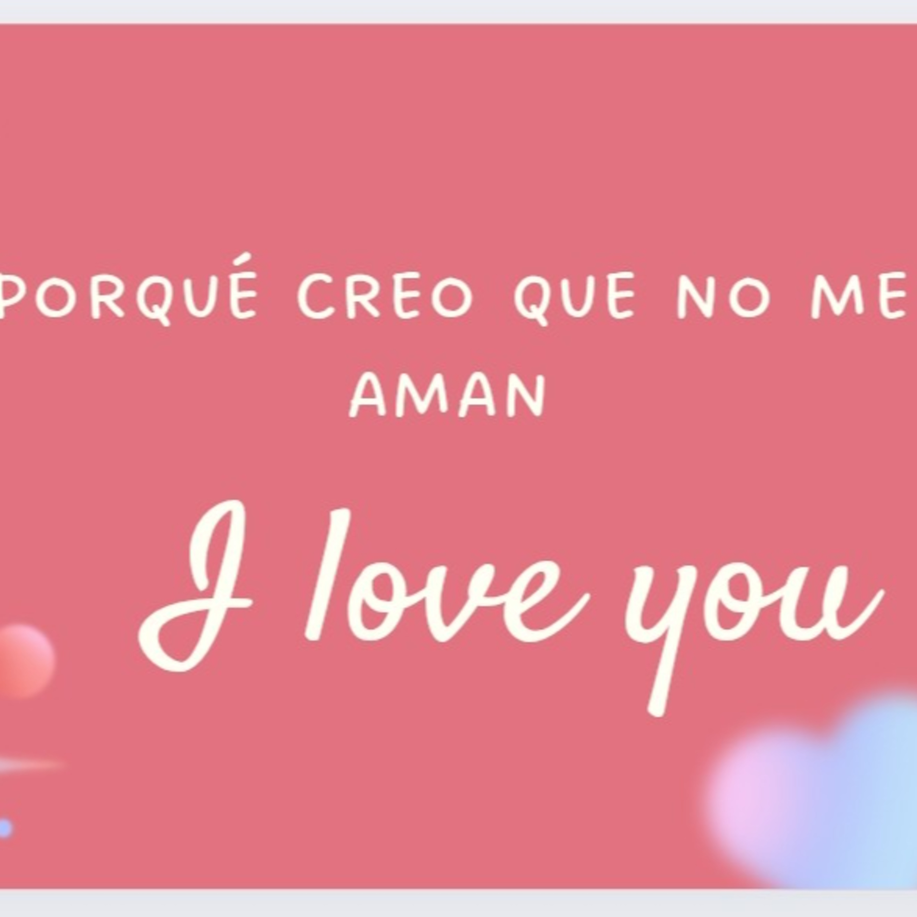 ¿Porqué no me aman? episode artwork