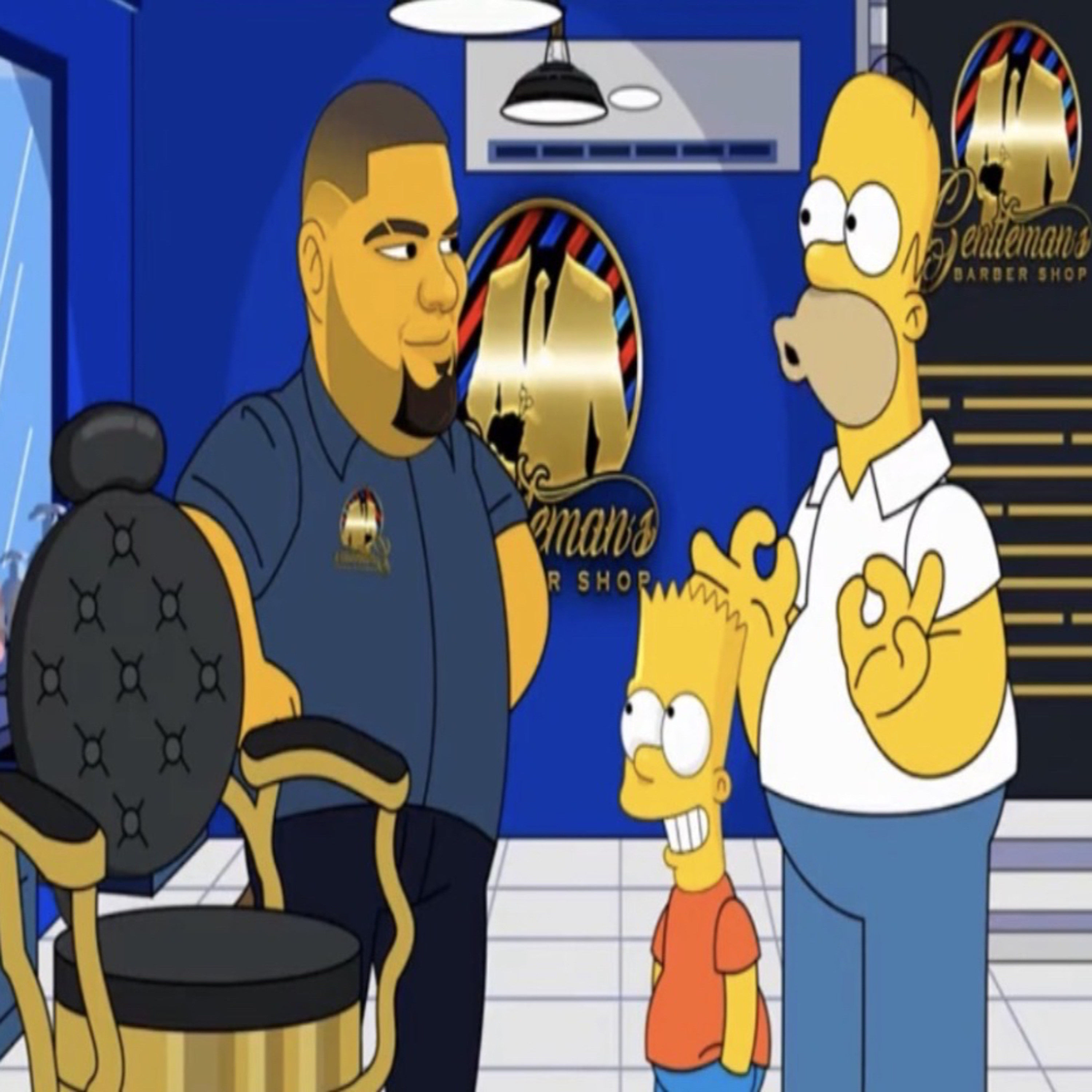 Memes Throughout the ages episode 257: Homero Pompadour Gentleman’s Barbershop episode artwork