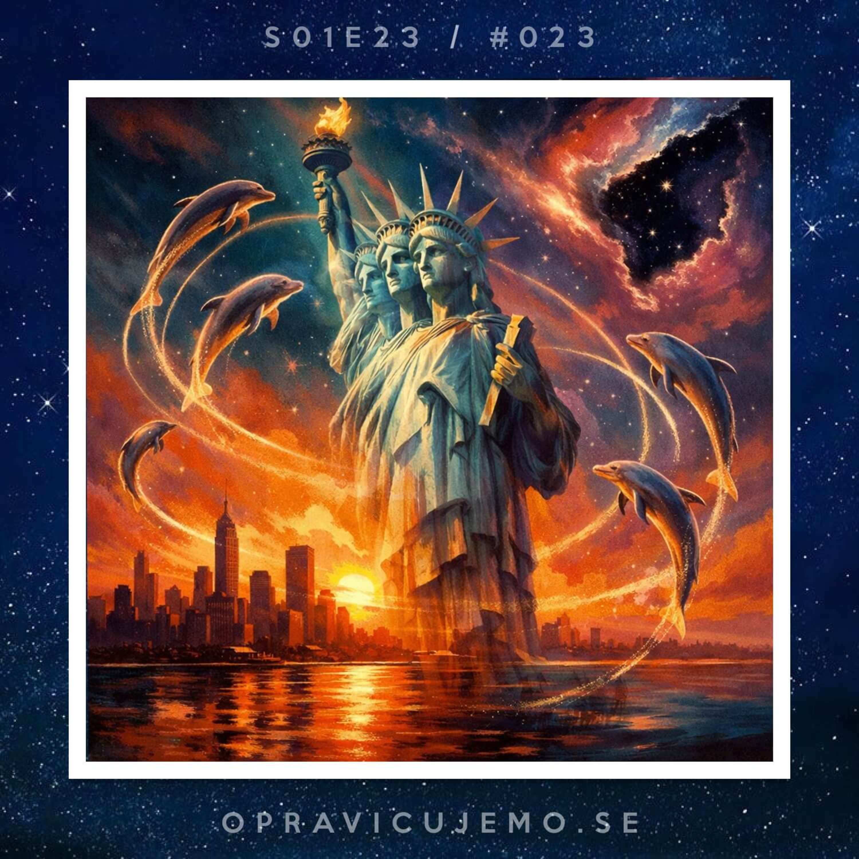 23: Delfini in Kip svobode