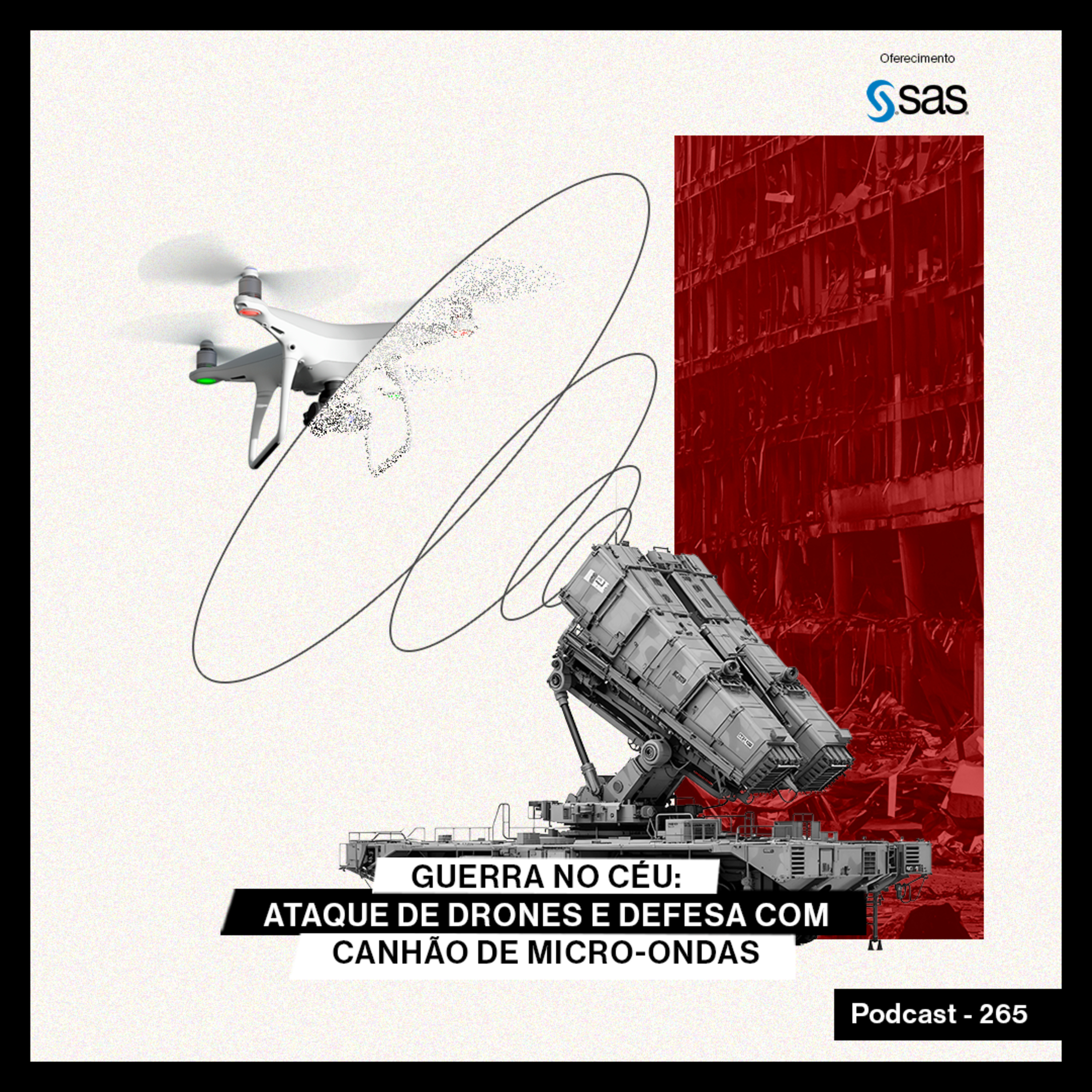 Guerra no céu: ataque de drones e defesa com canhão de micro-ondas