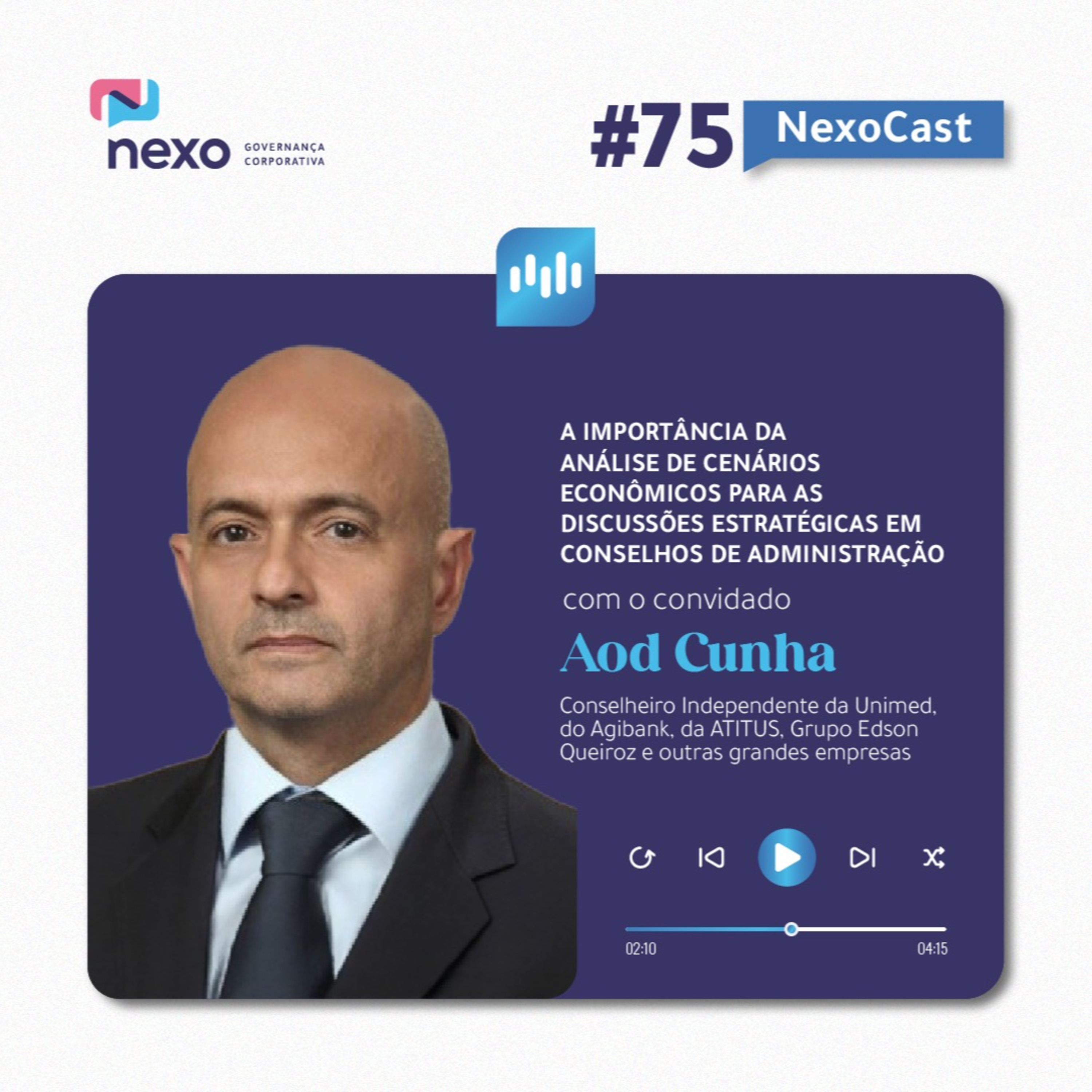 NexoCast 75 – A importância da análise de cenários econômicos na governança episode artwork