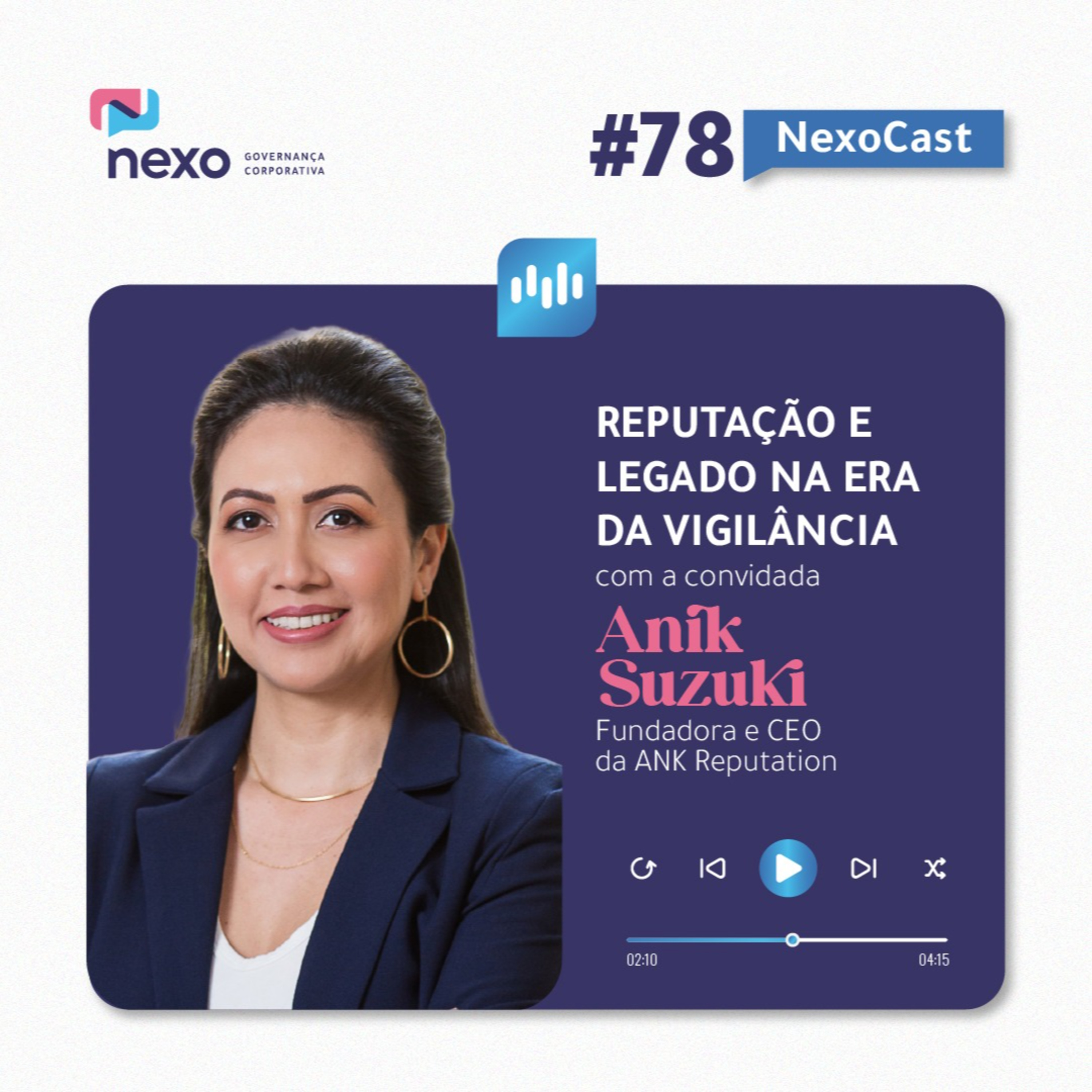 NexoCast 78 – Reputação e Legado na Era da Vigilância: com Anik Suzuki episode artwork