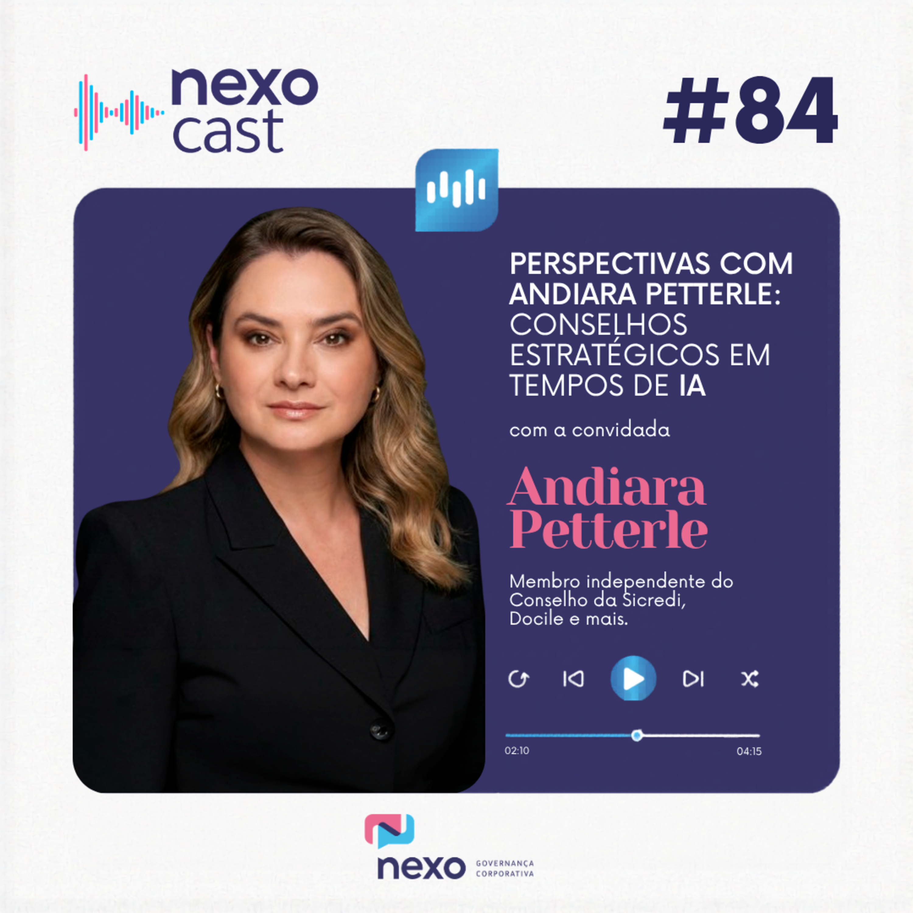 NexoCast 84 – Perspectivas com Andiara Petterle: Conselhos Estratégicos em Tempos de IA episode artwork