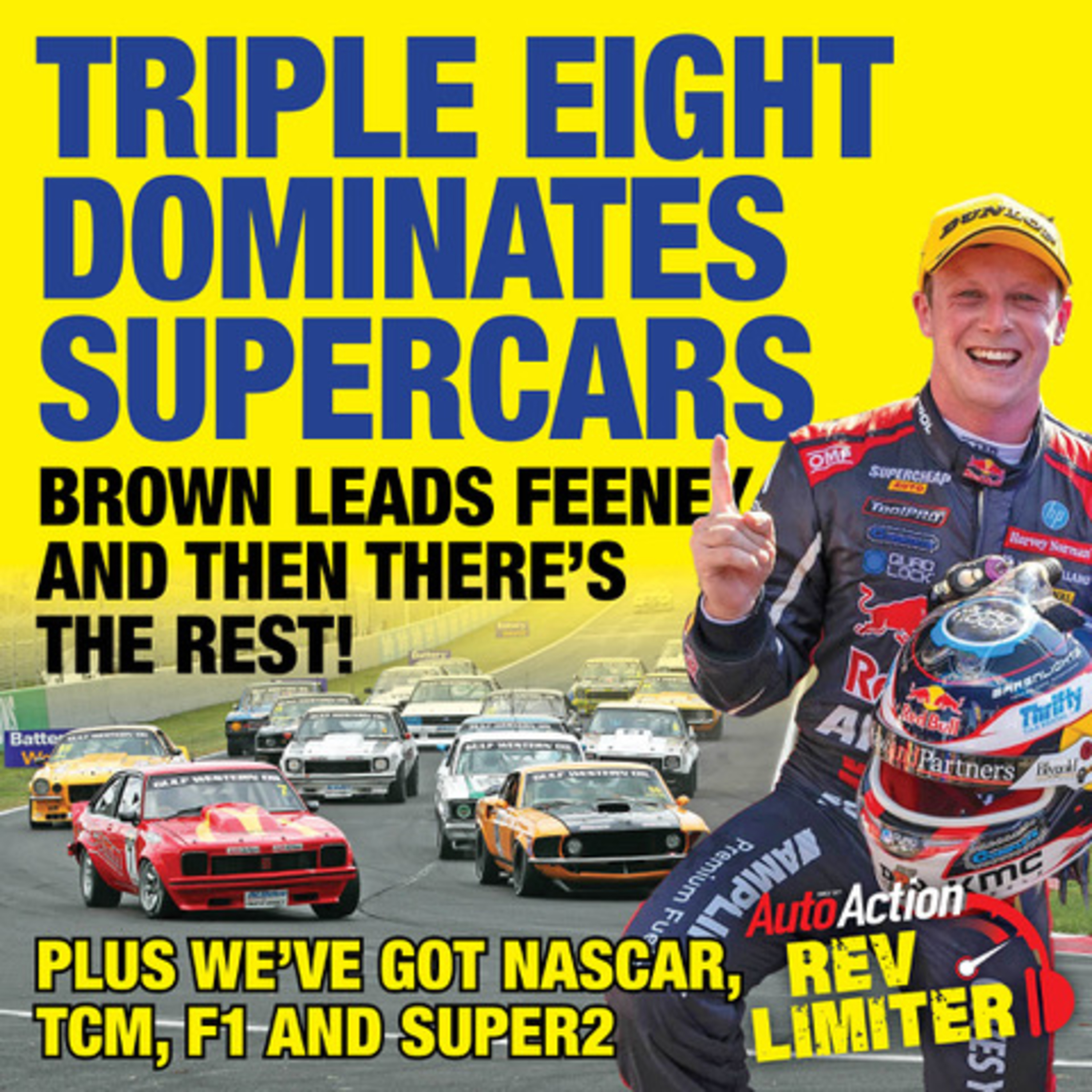 He's Back and It's Back. Bruce and Supercars return to the Auto Action Rev Limiter episode artwork