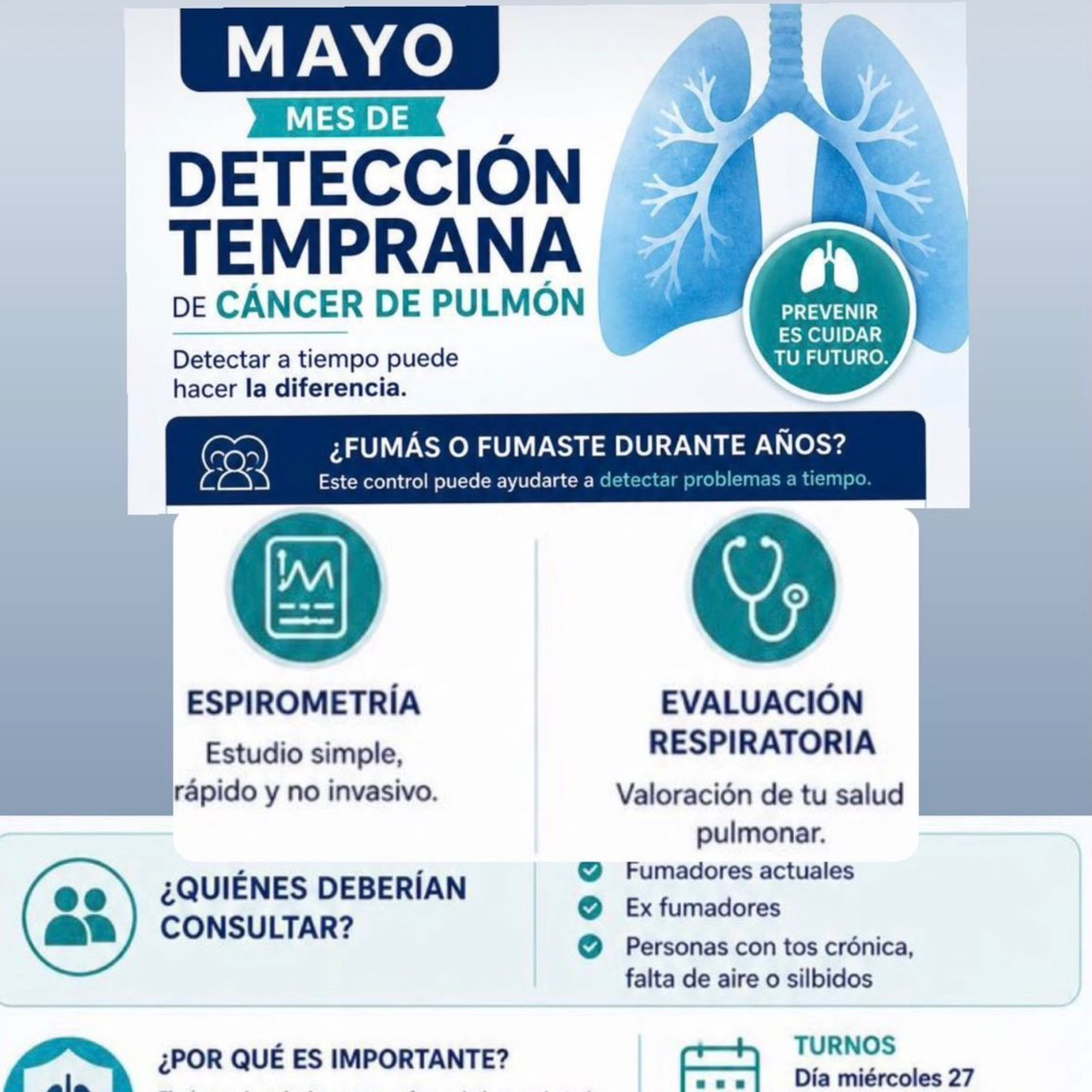 En el marco del "Mes de la Detección Temprana del Cáncer de Pulmón", LALCEC invita a la comunidad a realizarse controles preventivos. La sede está en calle 17 entre 10 y 12. episode artwork