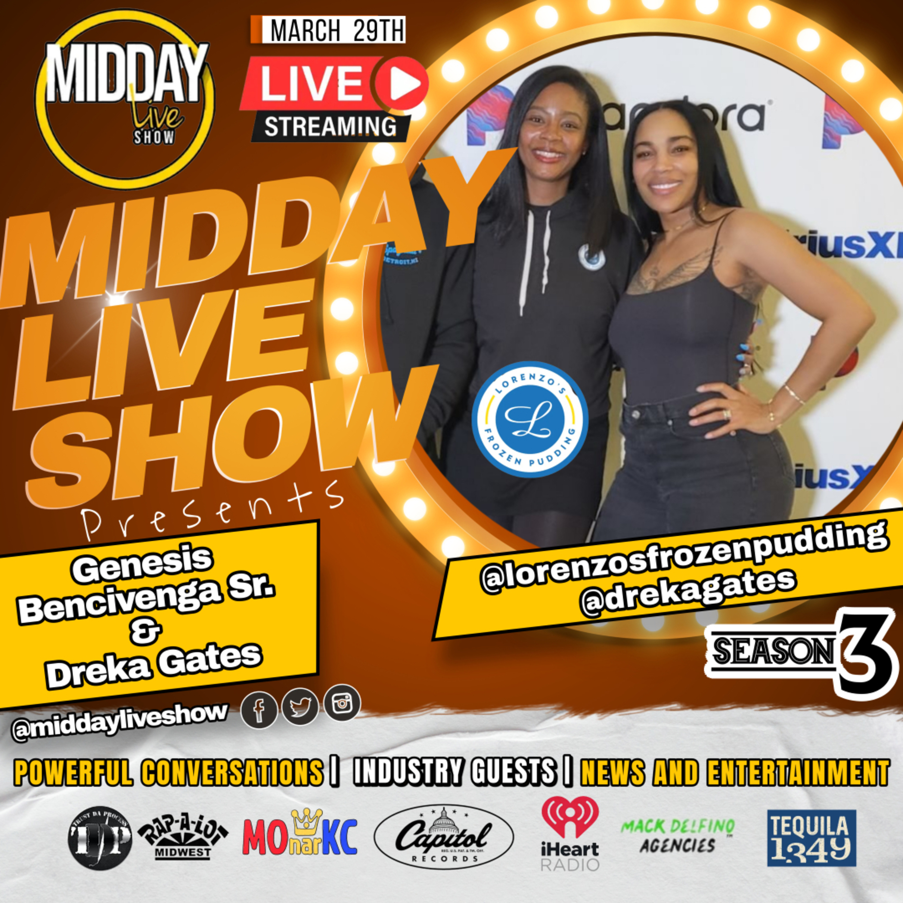 The Midday Live Show Season 3 | EP 18 LORENZO'S FROZEN PUDDING & DREKA GATES episode artwork