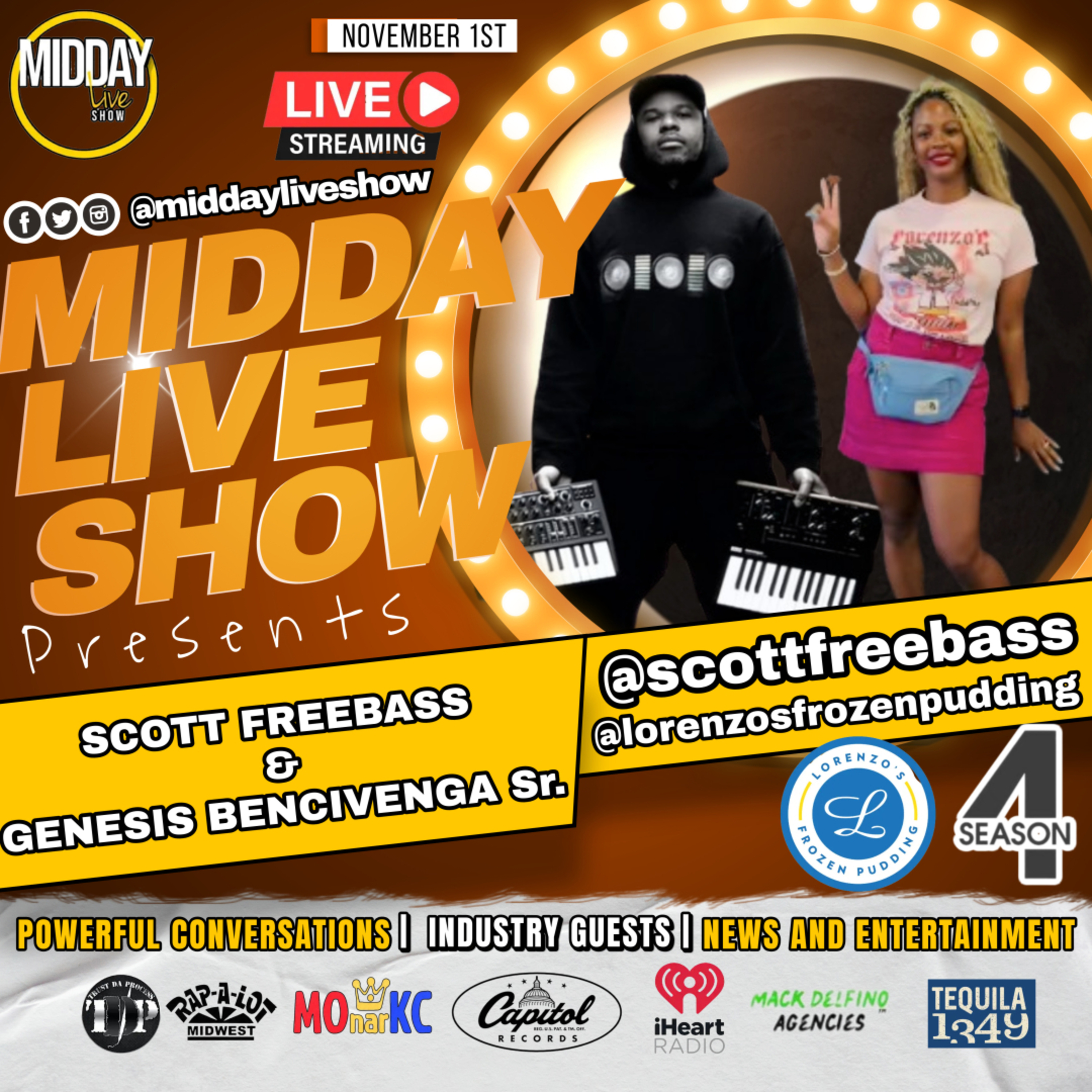 The Midday Live Show Season 4 | EP 17 SCOTT FREEBASS & GENESIS BENCIVENGA SR. episode artwork