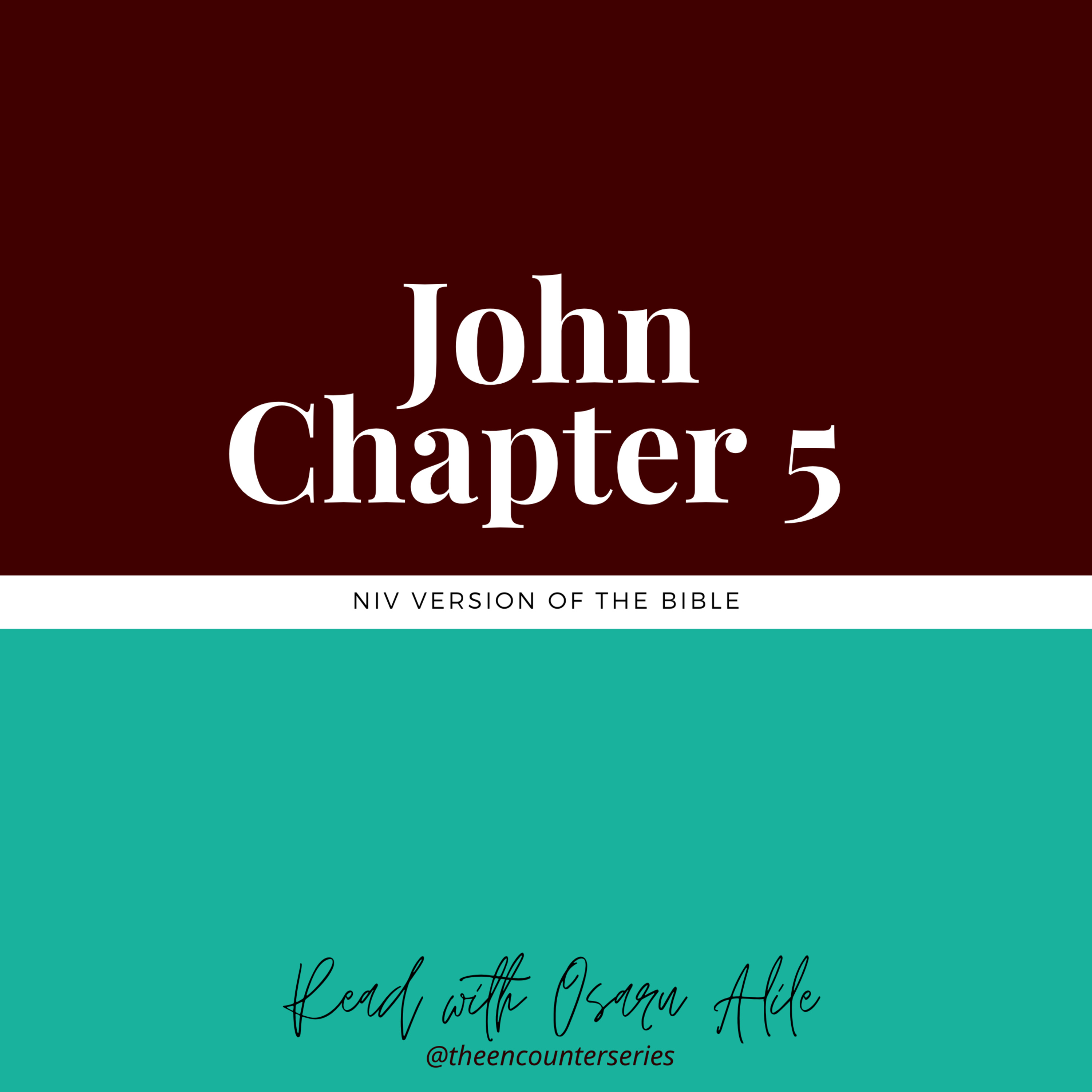John 5 NIV read by Osaru Alile