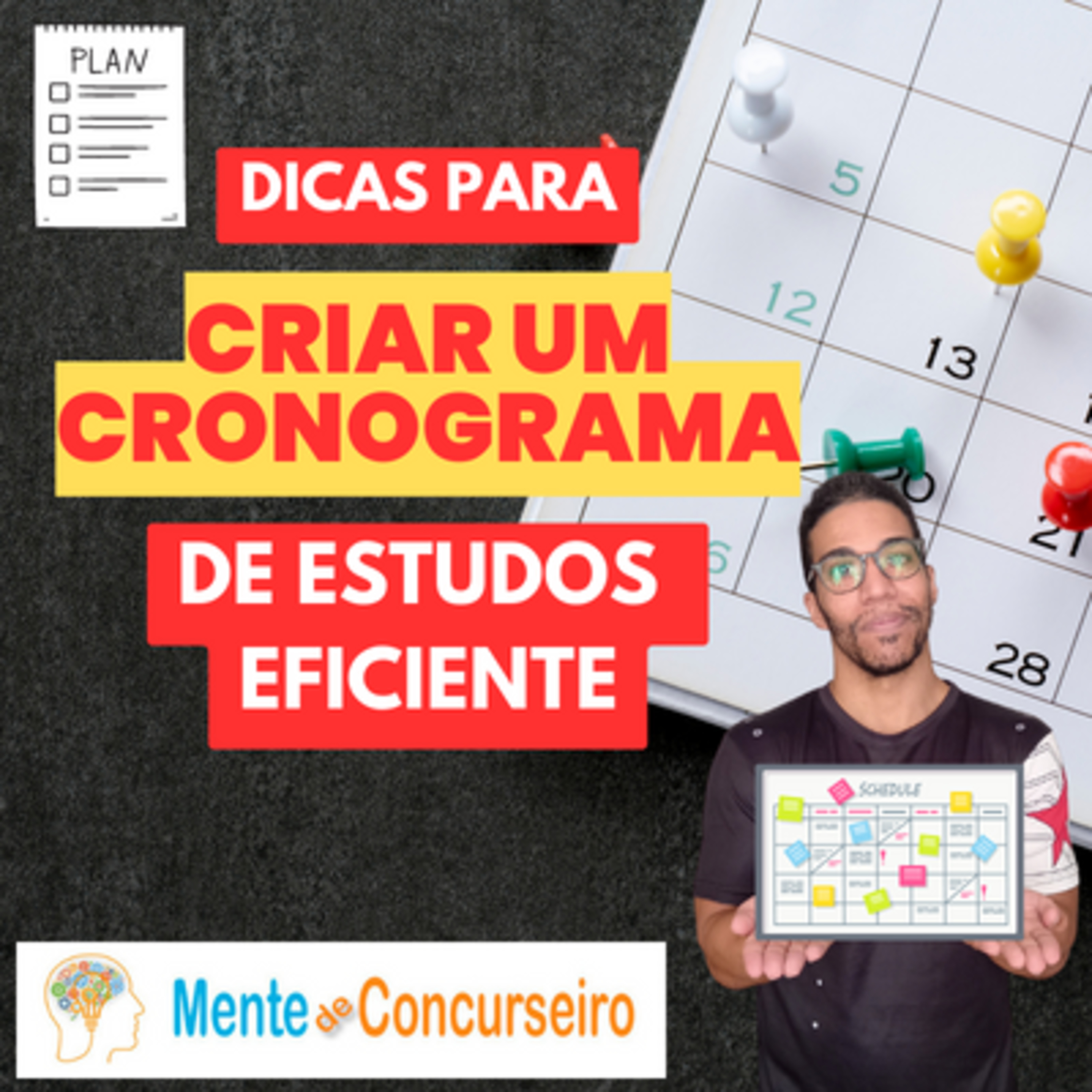 Dicas Práticas Para criar um Cronograma de Estudos Eficiente | Concursos Públicos episode artwork