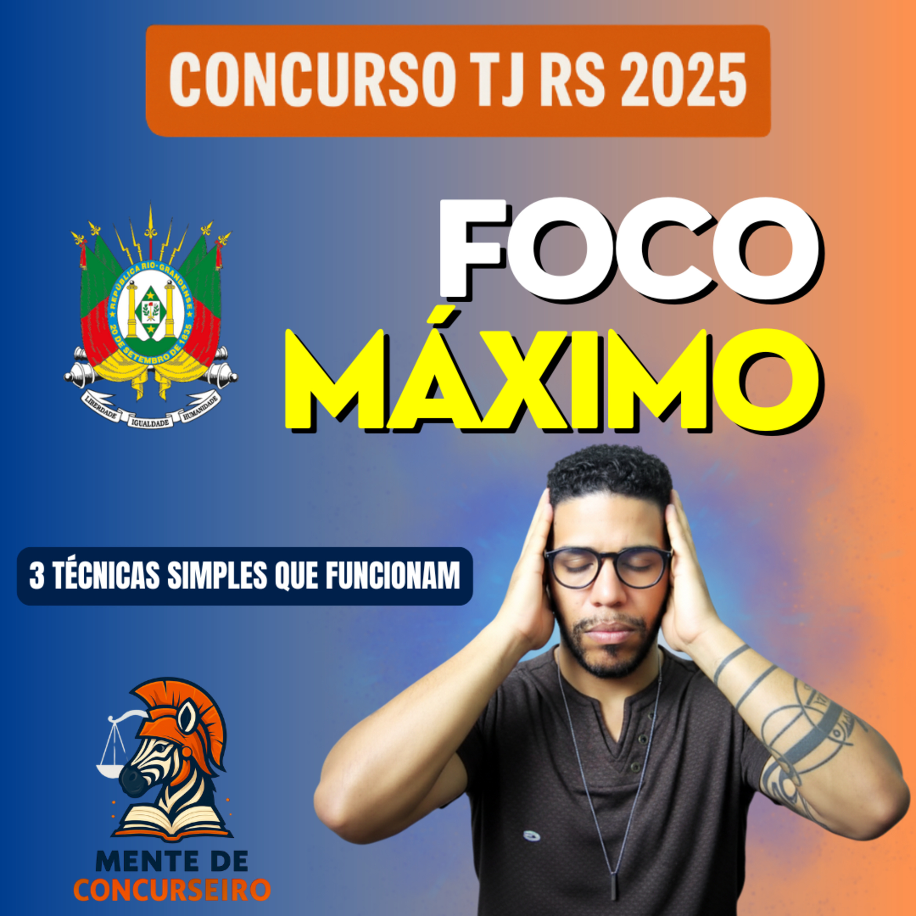Concurso TJ RS 2025 - 3 Técnicas de Concentração Para Estudar Com Foco e Passar Para Nível Médio episode artwork