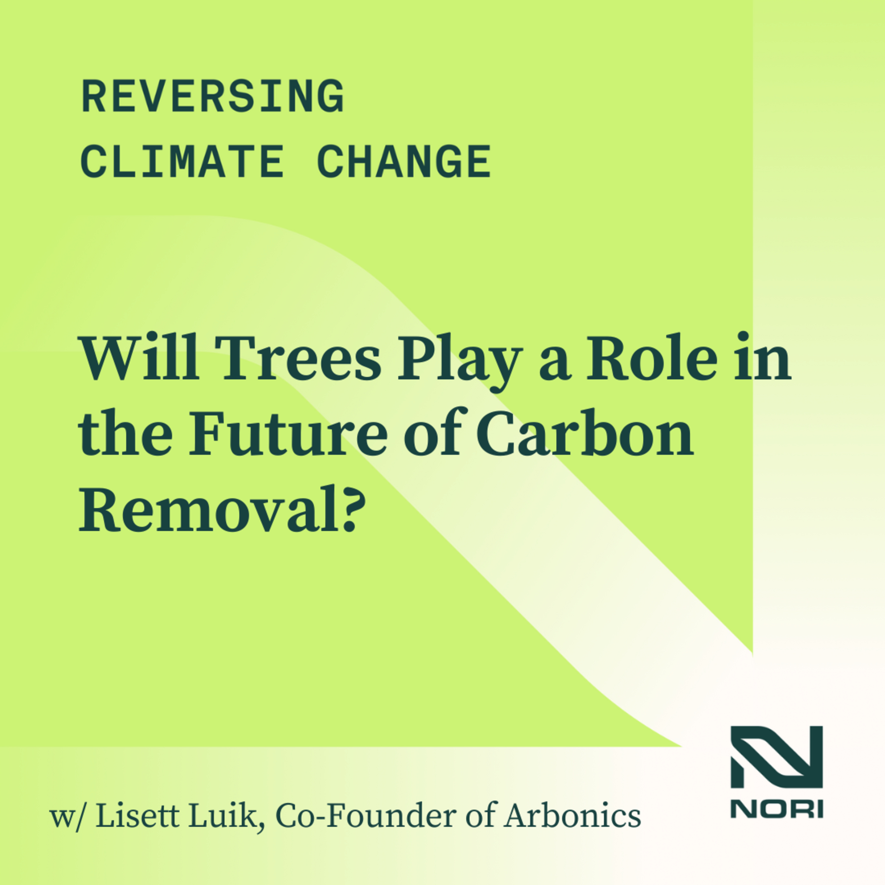 FULL VIDEO of 336: Will Trees Play a Role in the Future of Carbon Removal?—w/ Lisett Luik, Co-Founder of Arbonics episode artwork
