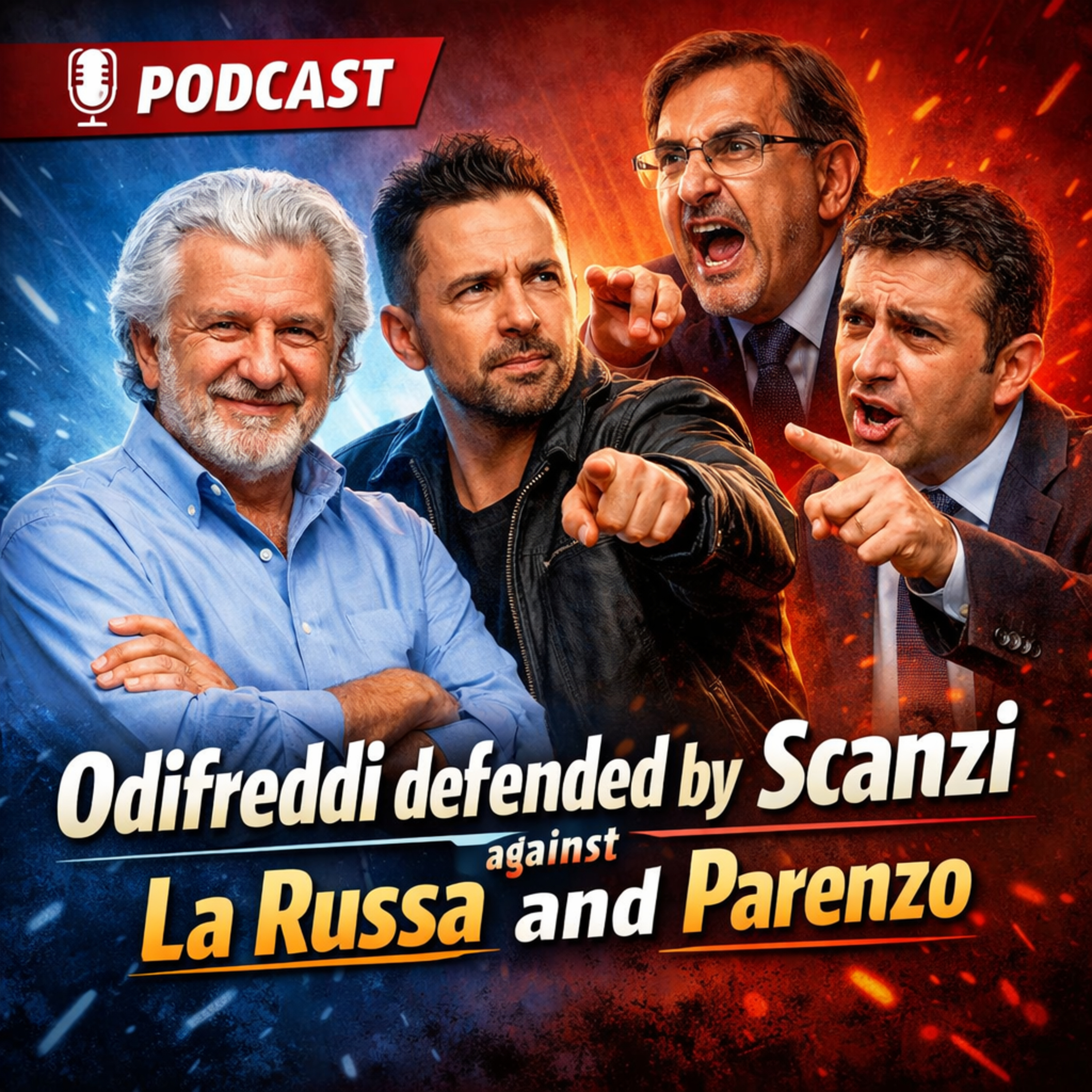 Odifreddi difeso da Scanzi contro La Russa e Parenzo