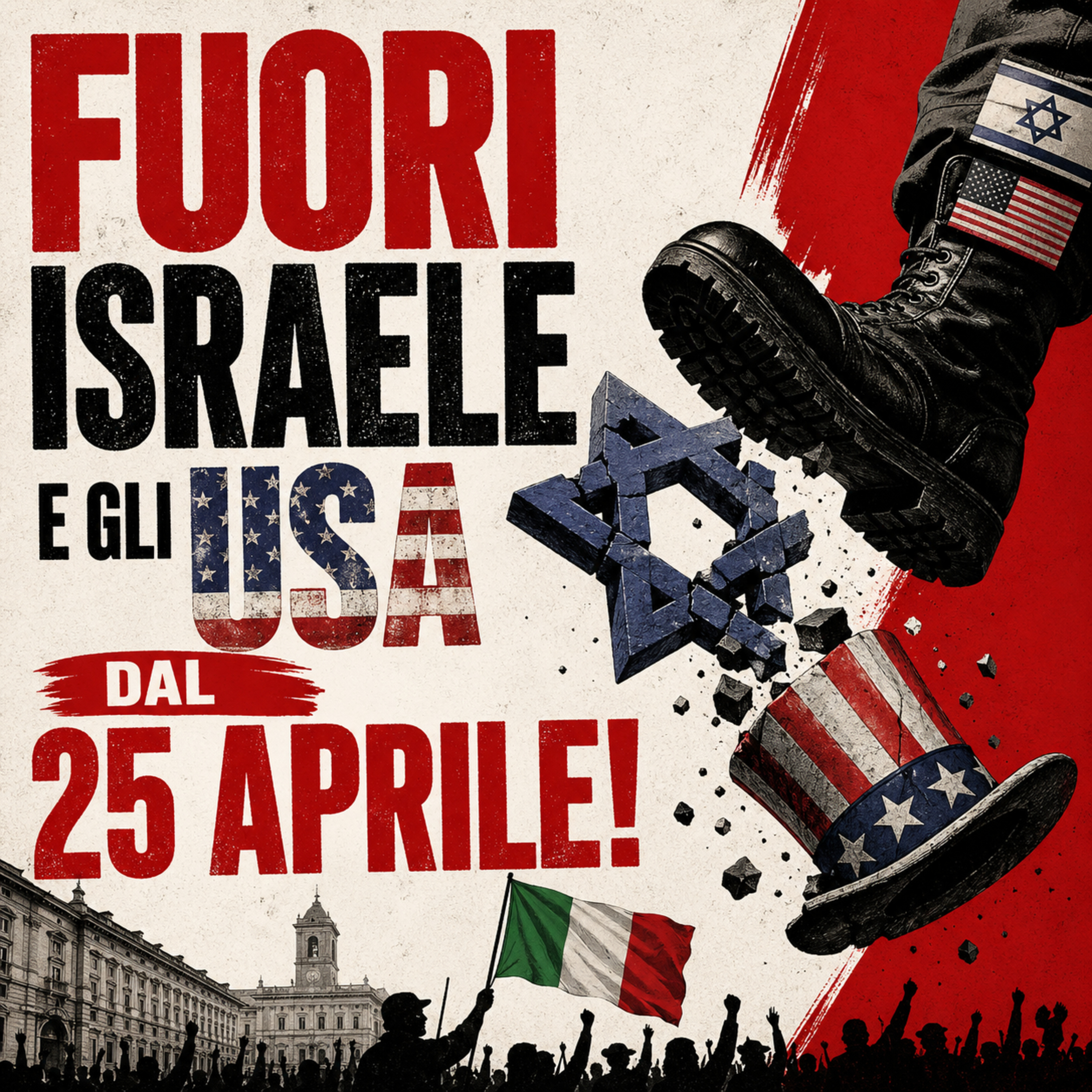 Odifreddi da Parenzo: fuori Israele e gli Usa dal 25 aprile!