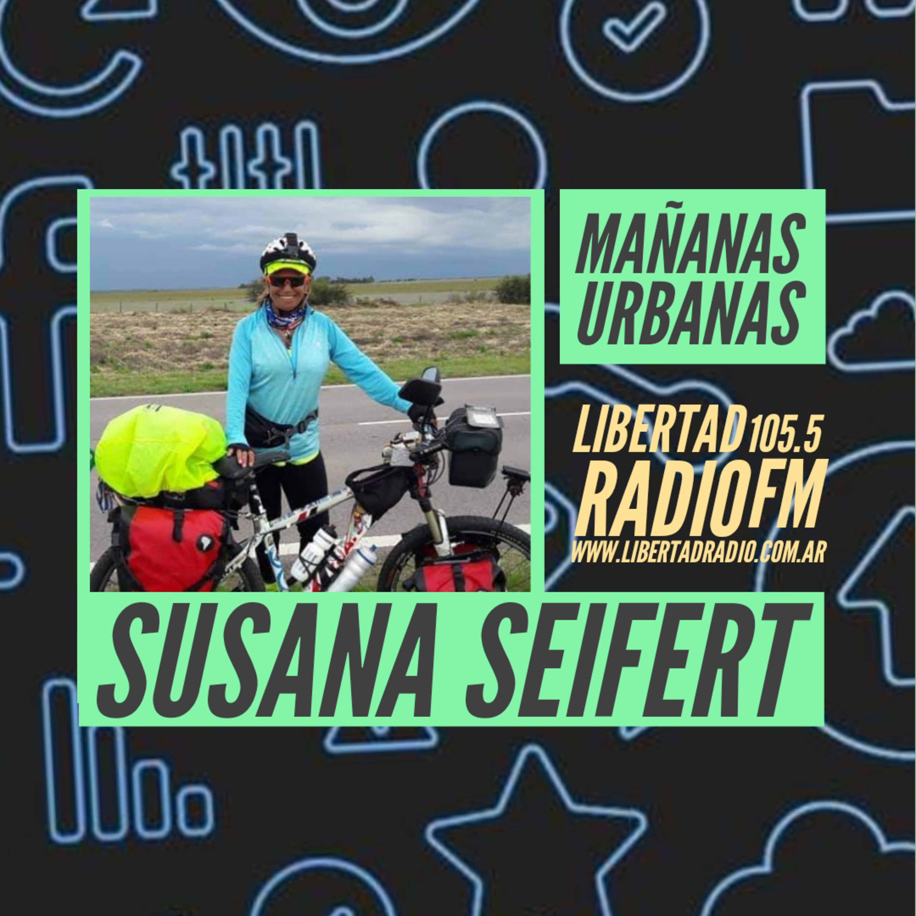 Susana Seifert - En Bicicleta a sus 74 años